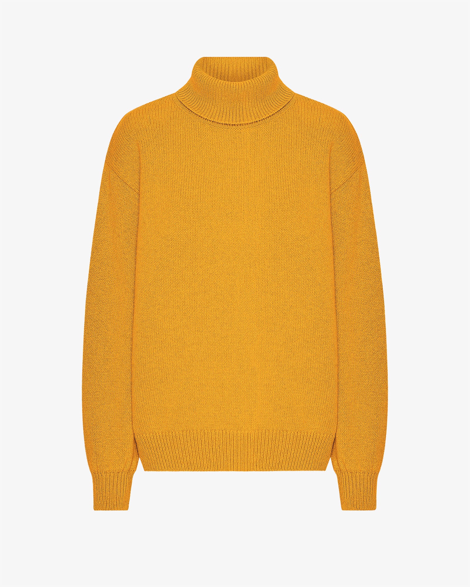 Merino Wool Turtleneck - Burned Yellow