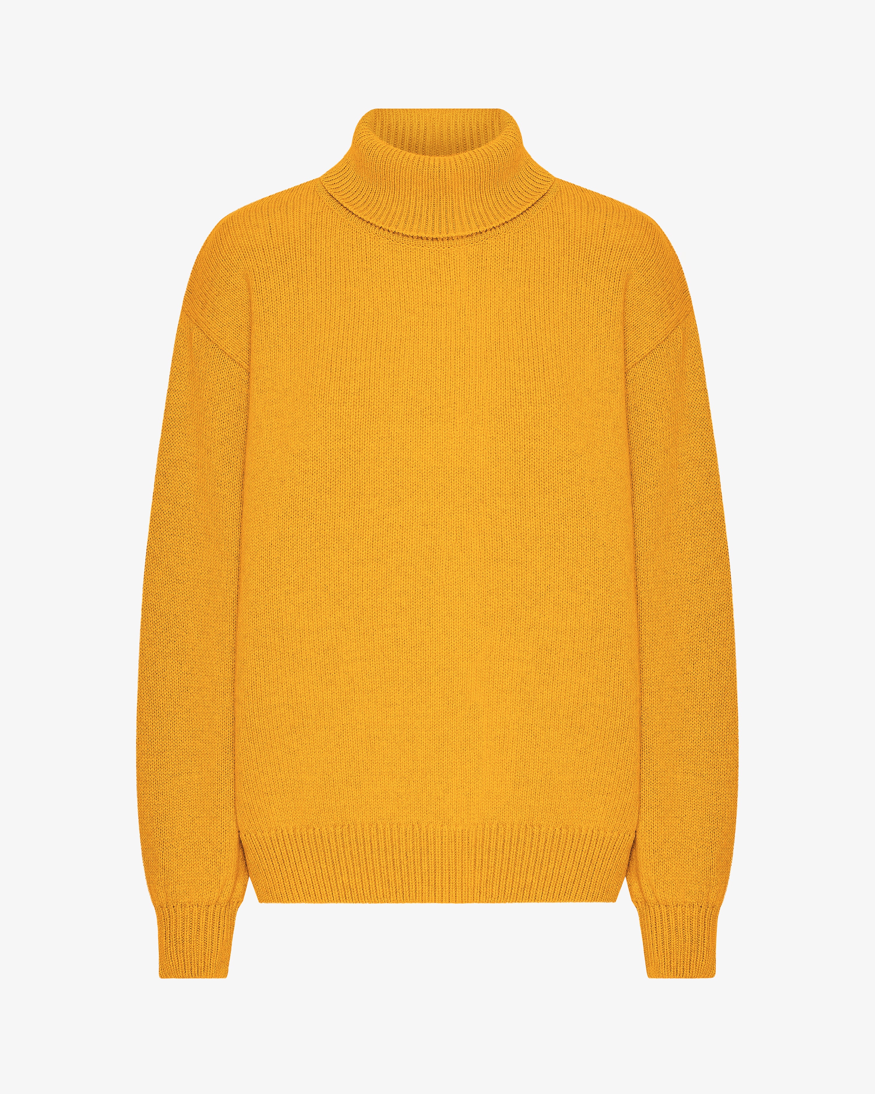 Merino Wool Turtleneck - Burned Yellow