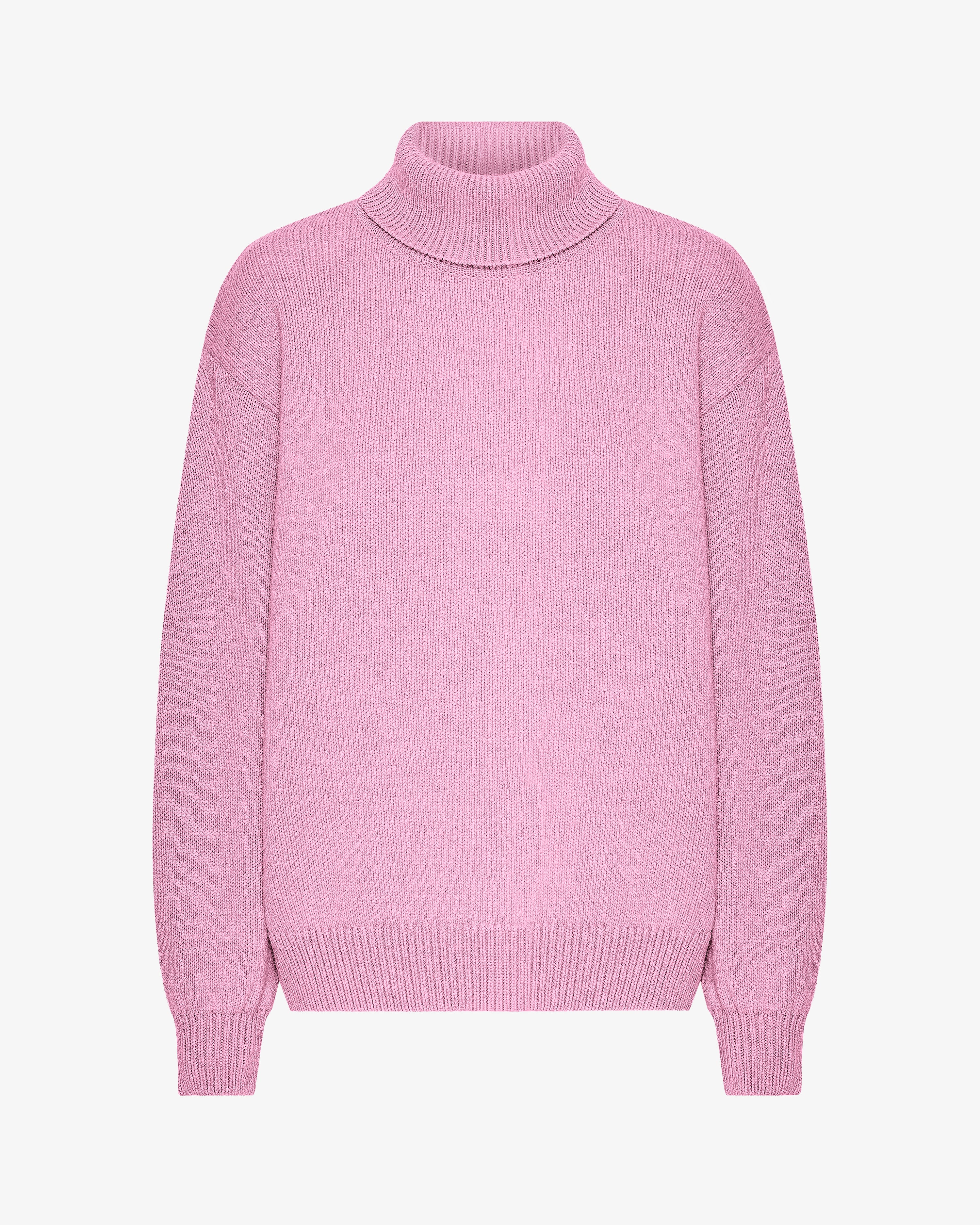 Merino Wool Turtleneck - Cherry Blossom