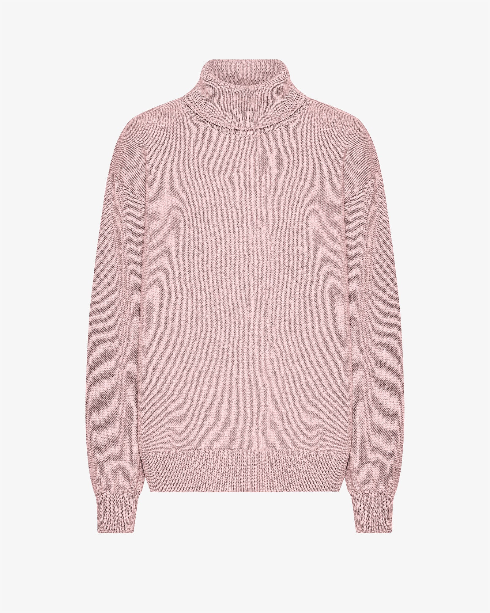 Merino Wool Turtleneck - Faded Pink