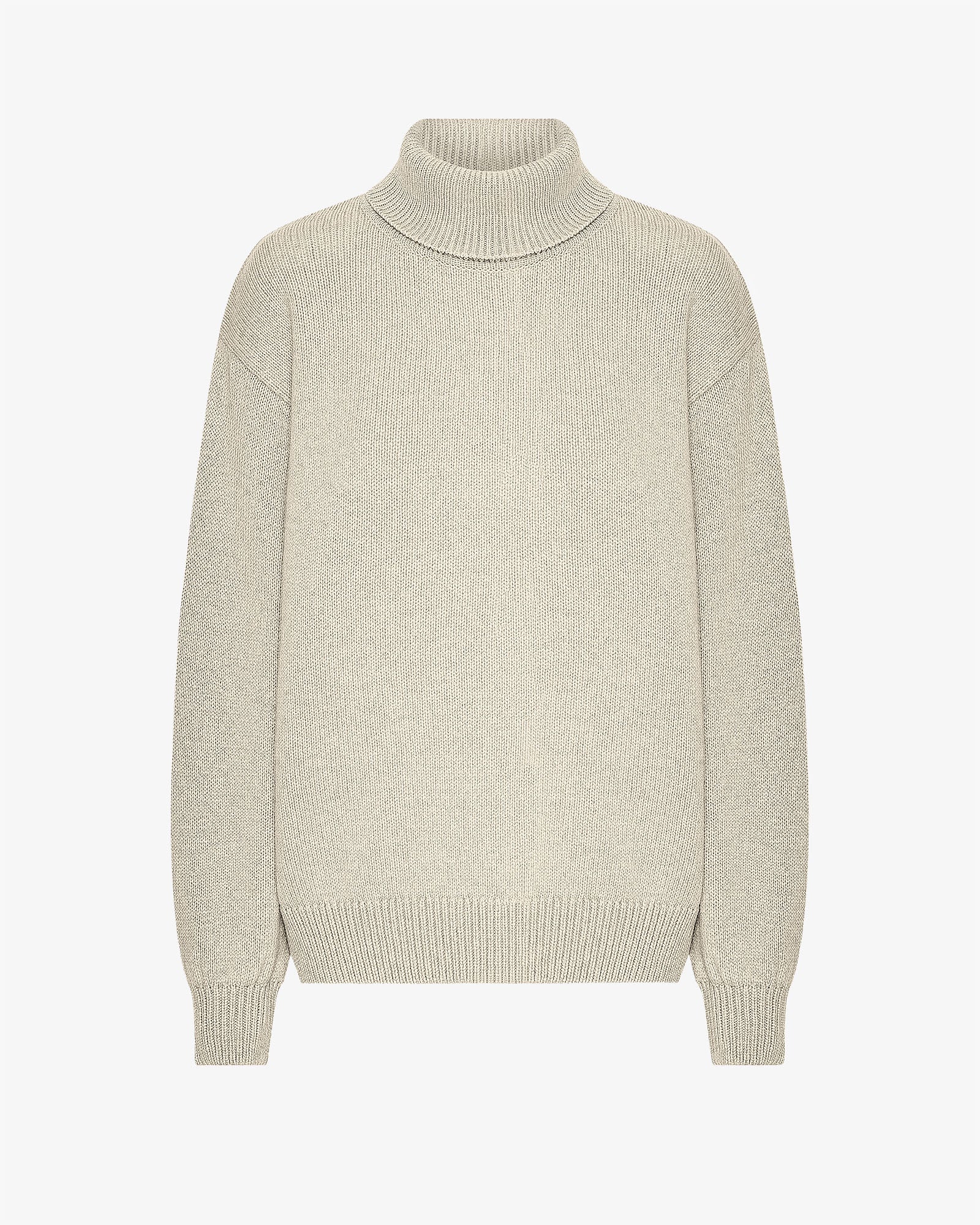 Merino Wool Turtleneck - Ivory White