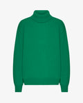Merino Wool Turtleneck - Kelly Green