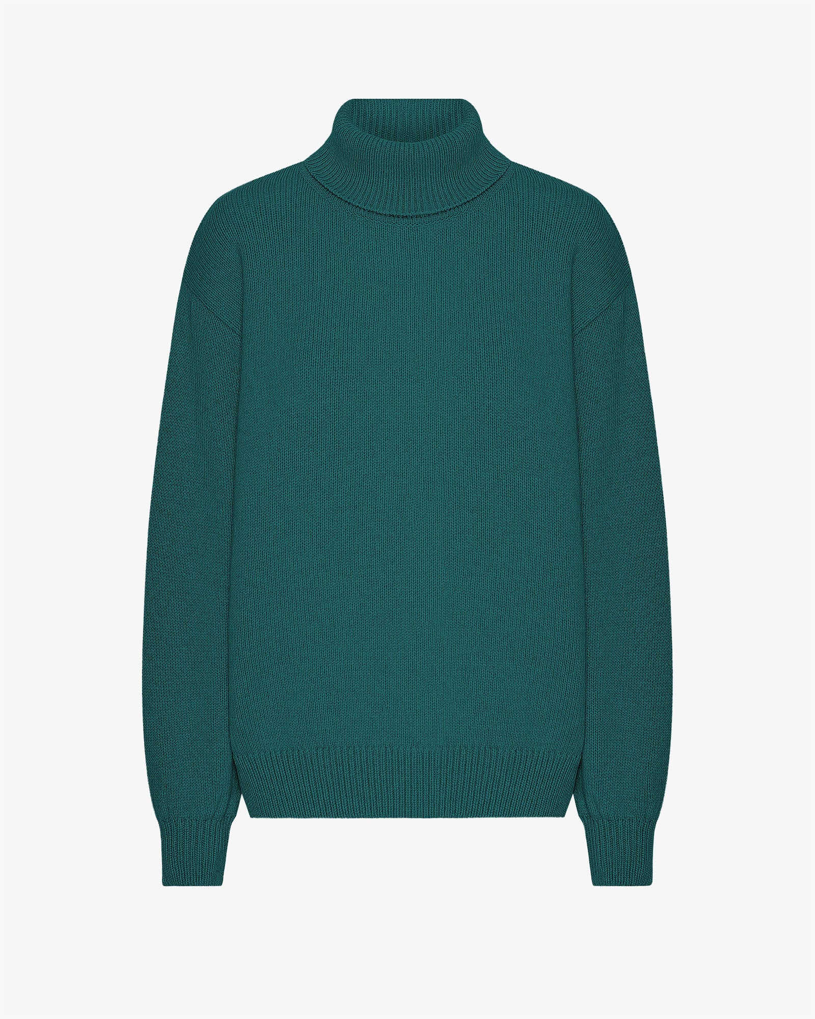 Merino Wool Turtleneck - Ocean Green