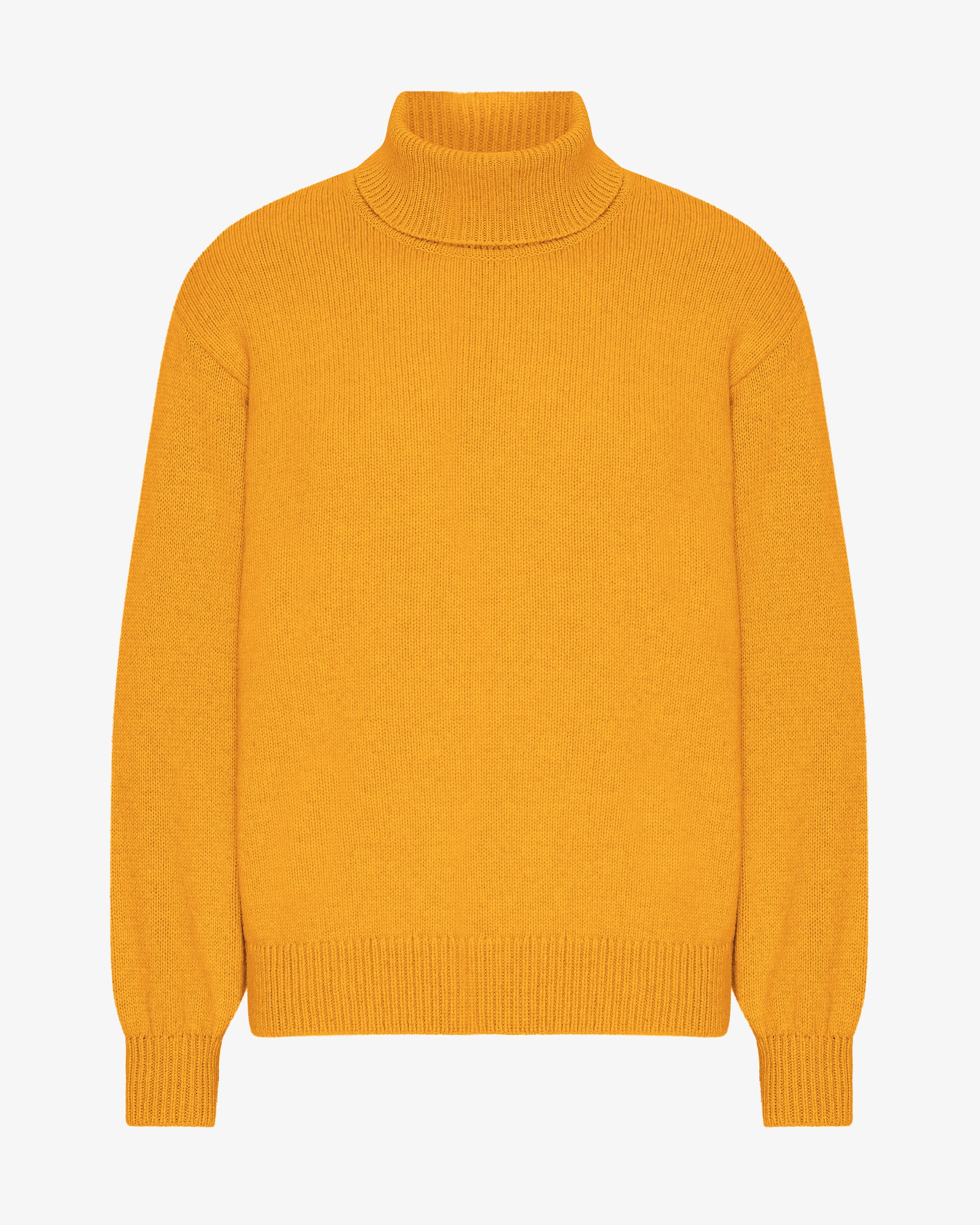 Merino Wool Turtleneck - Burned Yellow