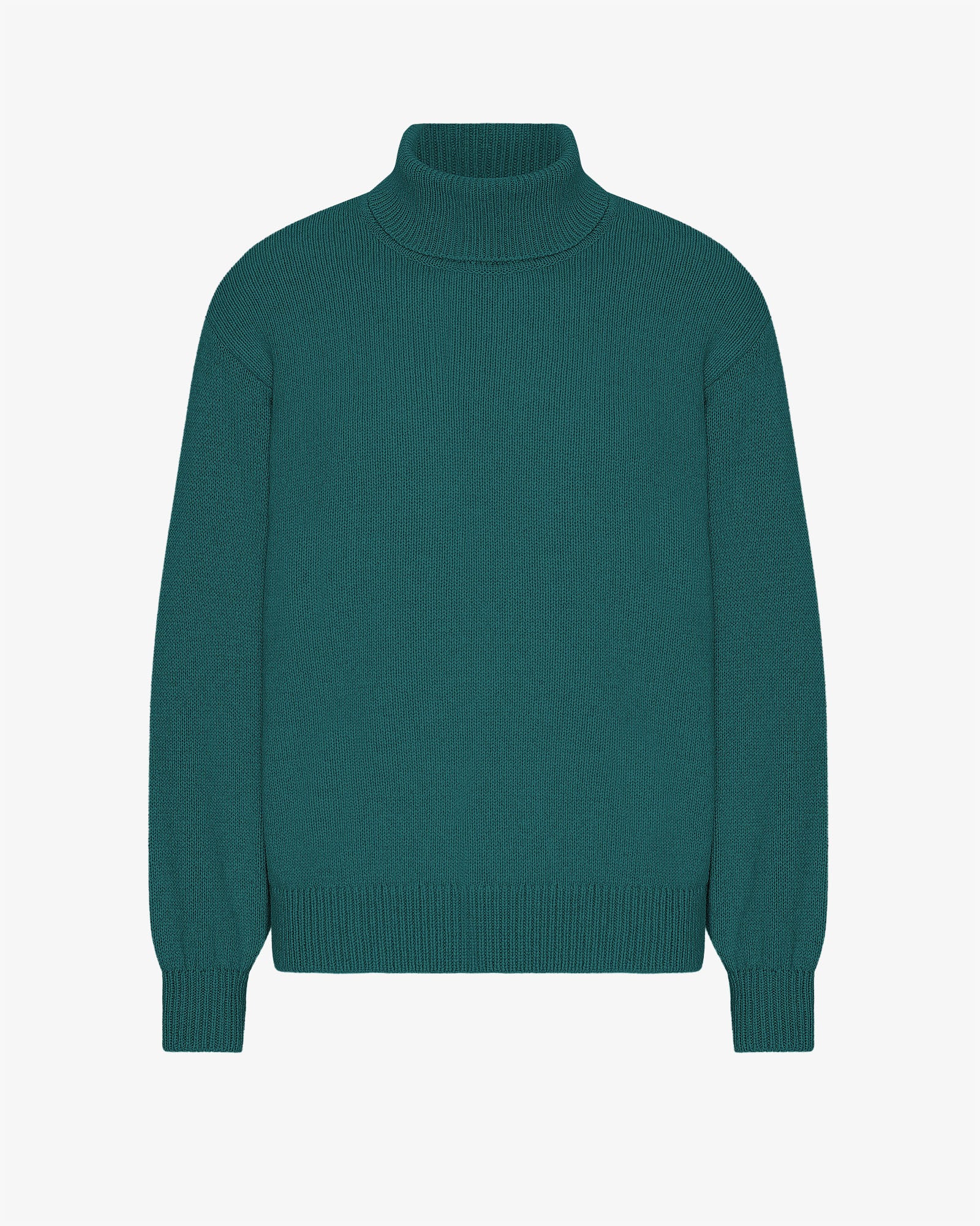 Merino Wool Turtleneck - Ocean Green