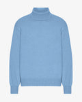 Merino Wool Turtleneck - Seaside Blue