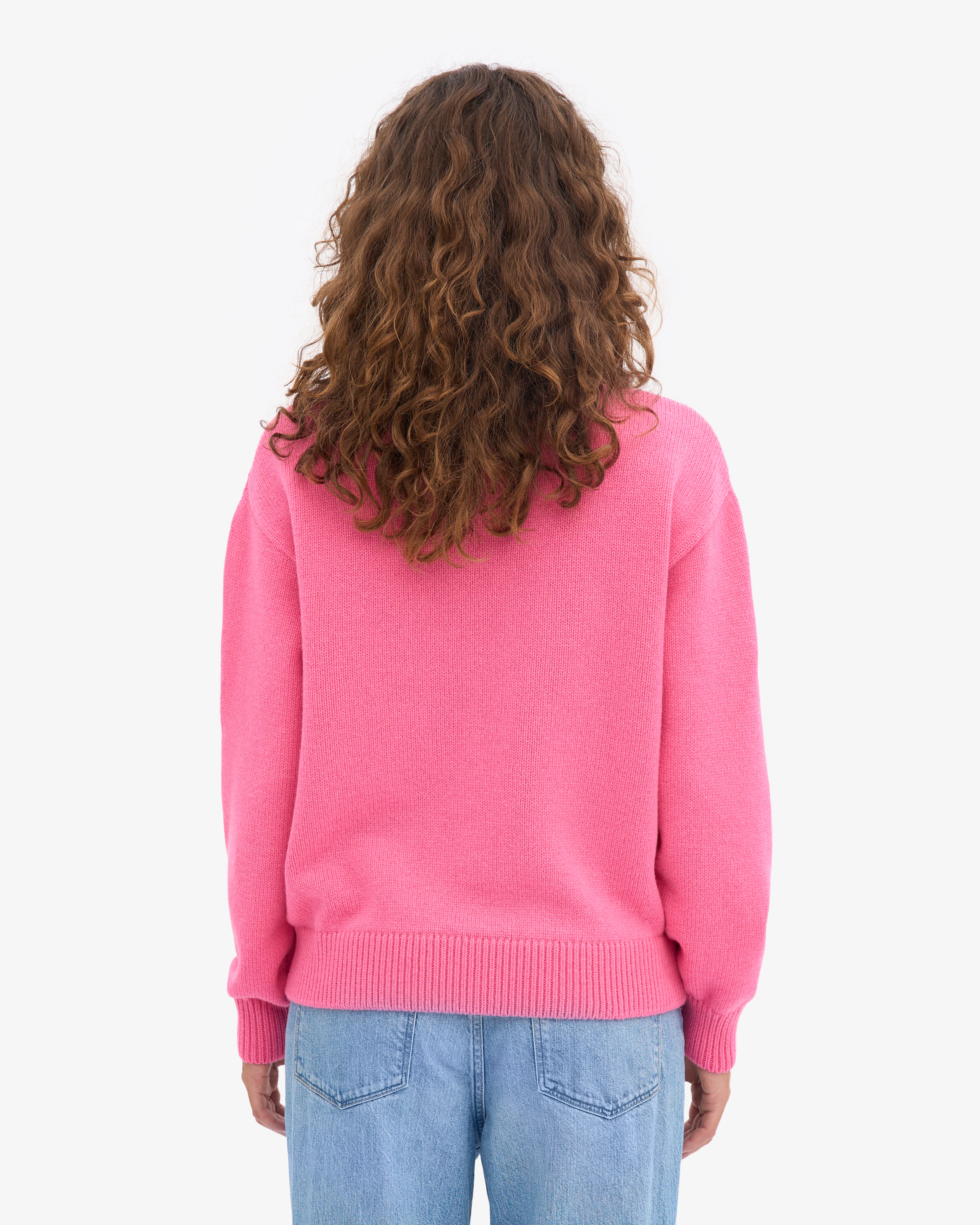 Merino Wool Turtleneck - Bubblegum Pink