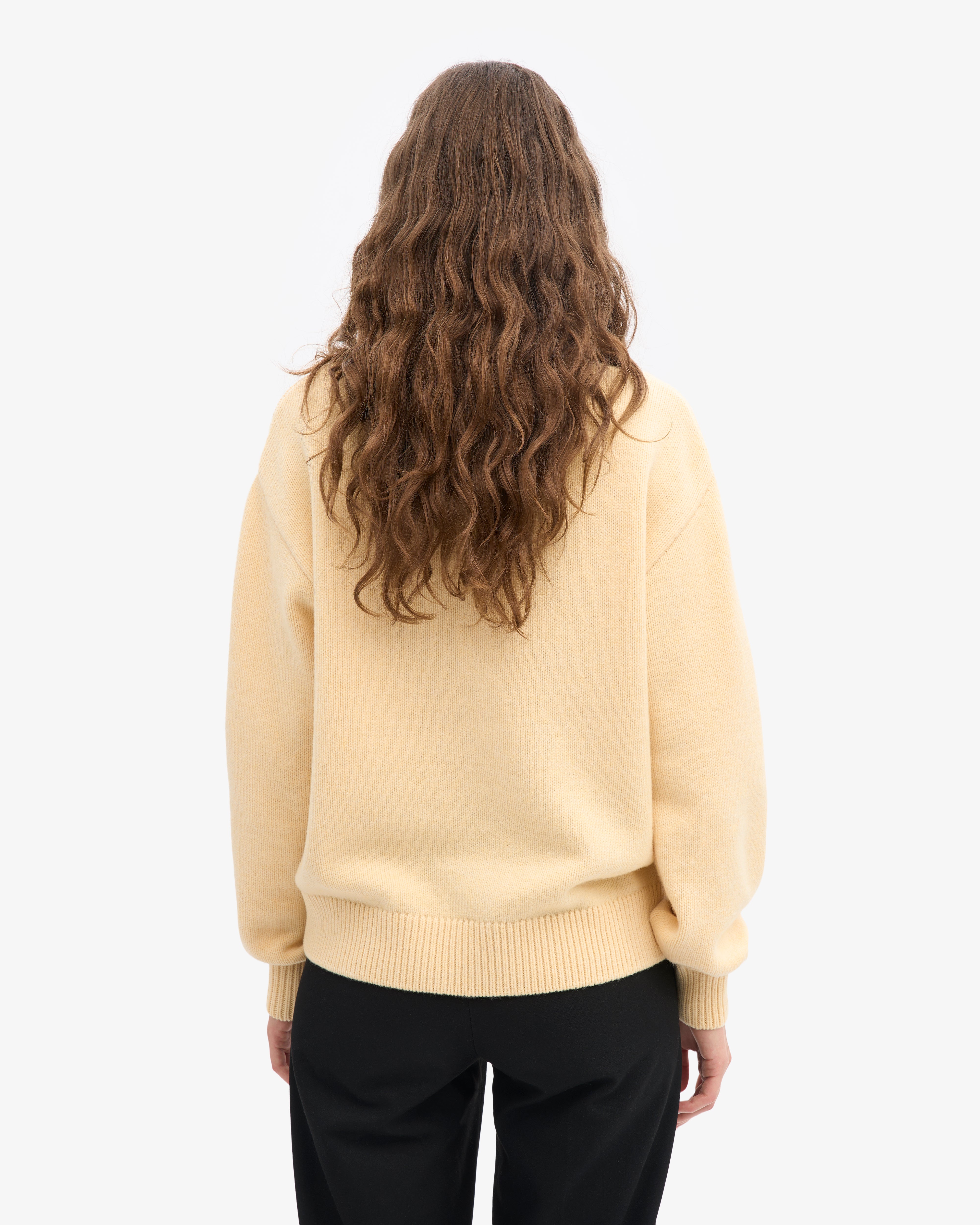 Merino Wool Turtleneck - Soft Yellow