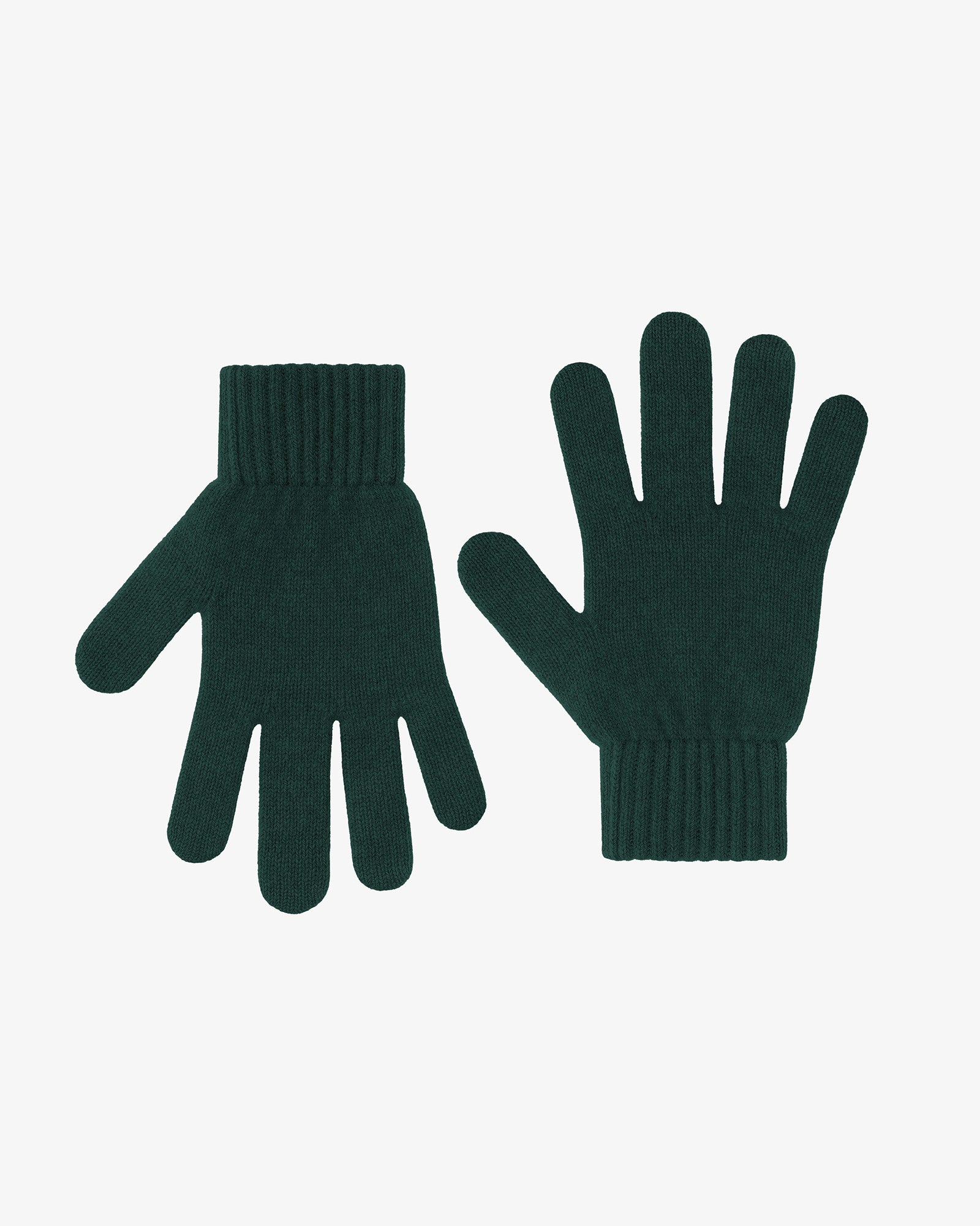 Merino Wool Gloves - Emerald Green