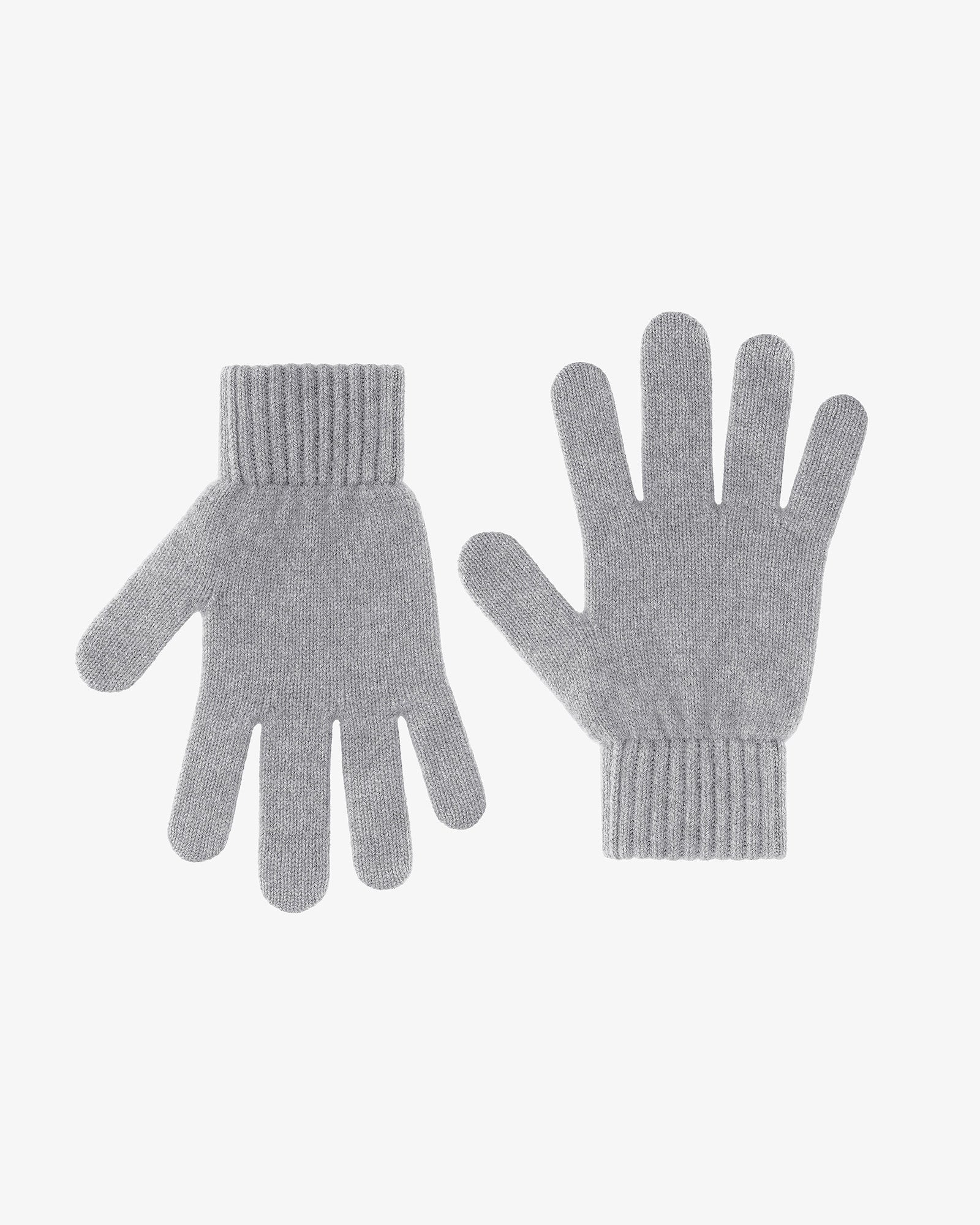 Merino Wool Gloves - Heather Grey