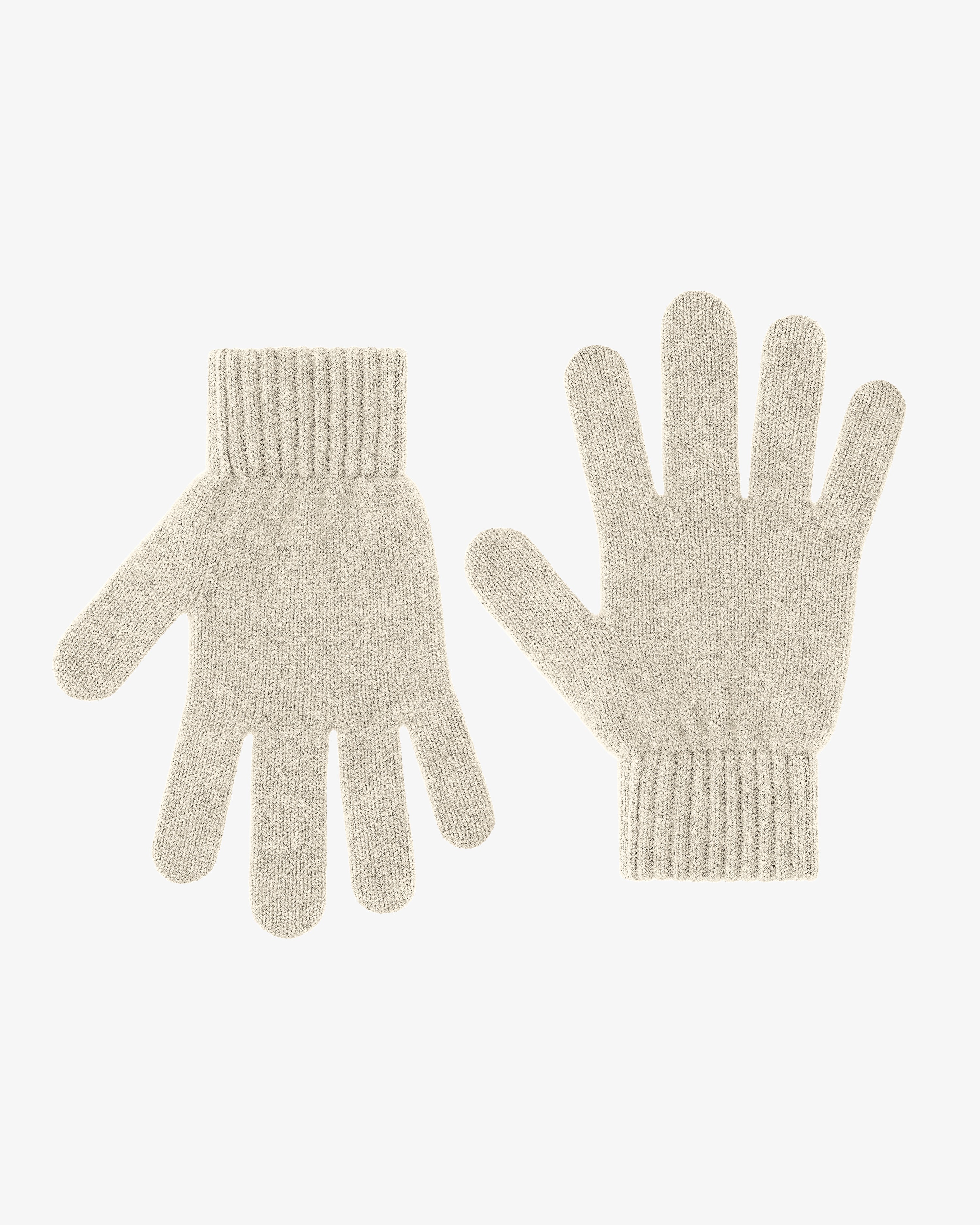 Merino Wool Gloves - Ivory White