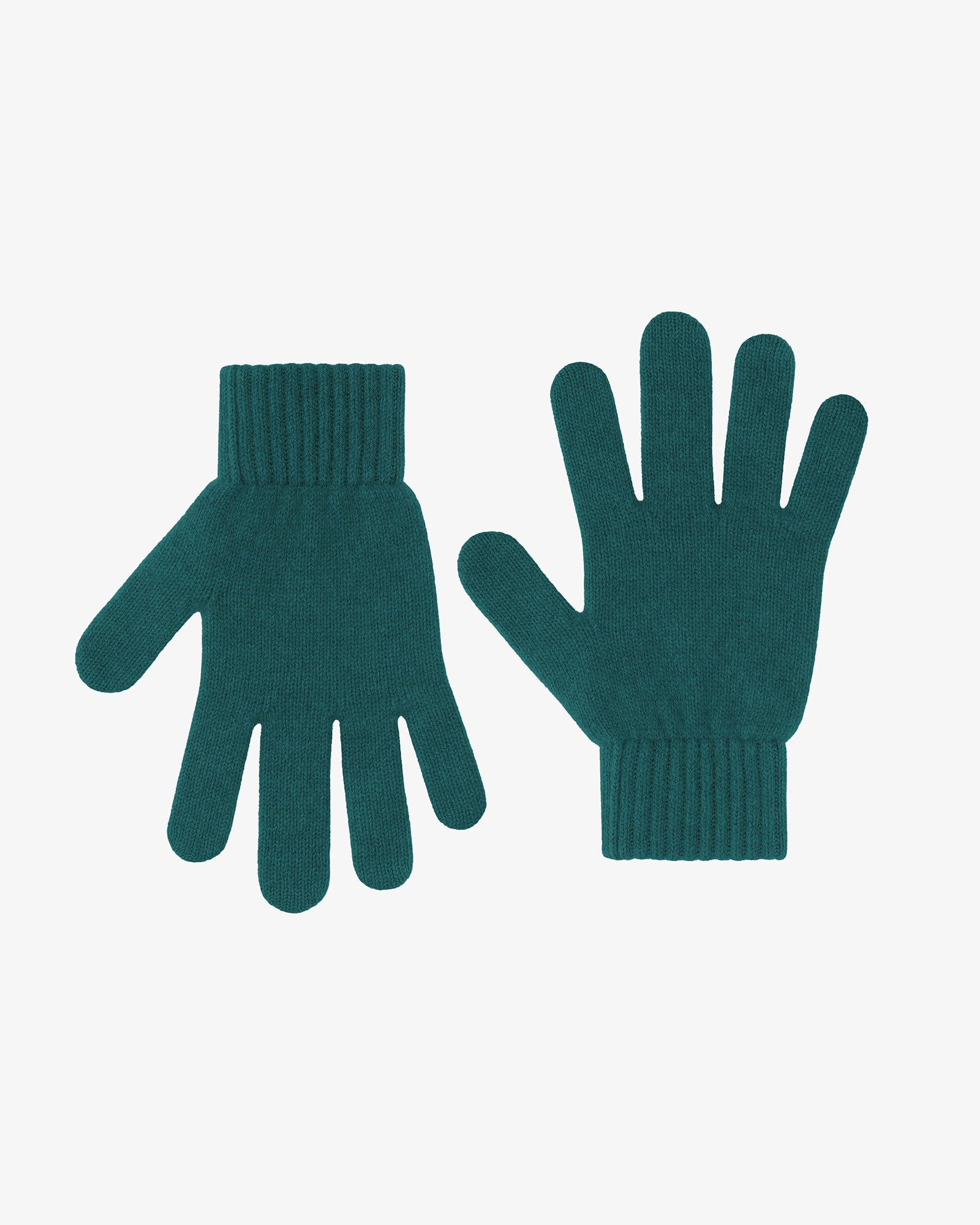 Merino Wool Gloves - Ocean Green