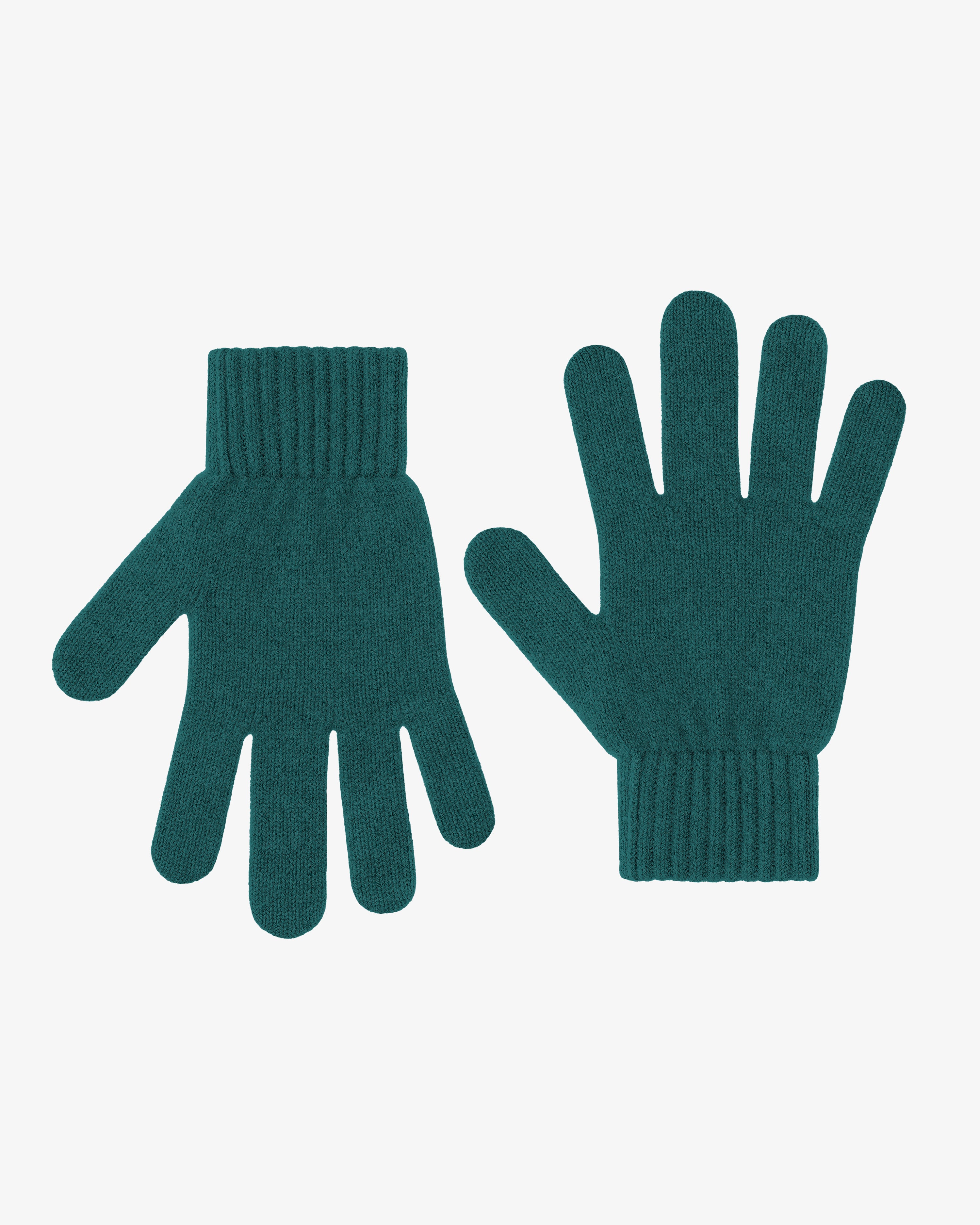 Merino Wool Gloves - Ocean Green