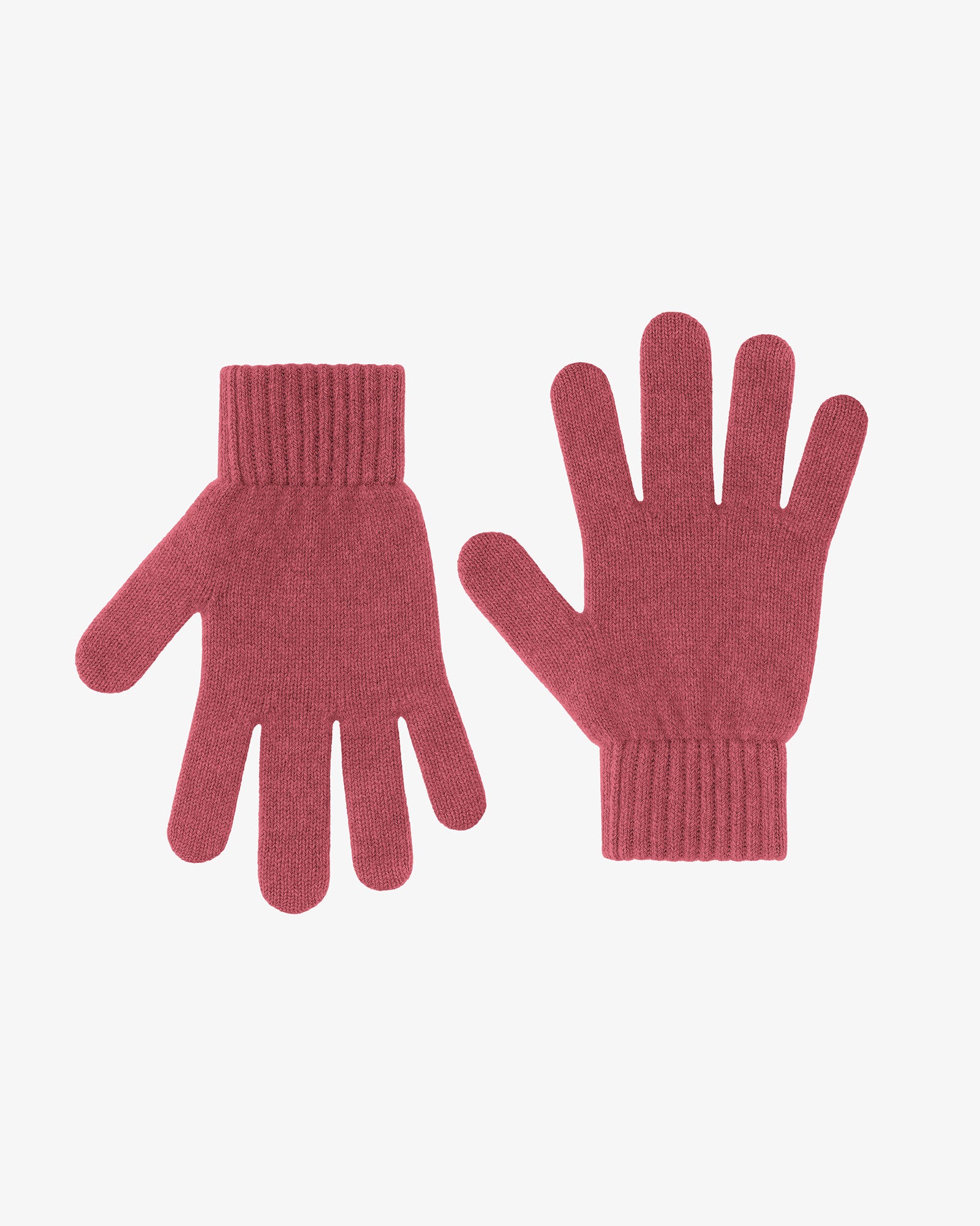 Merino Wool Gloves - Raspberry Pink