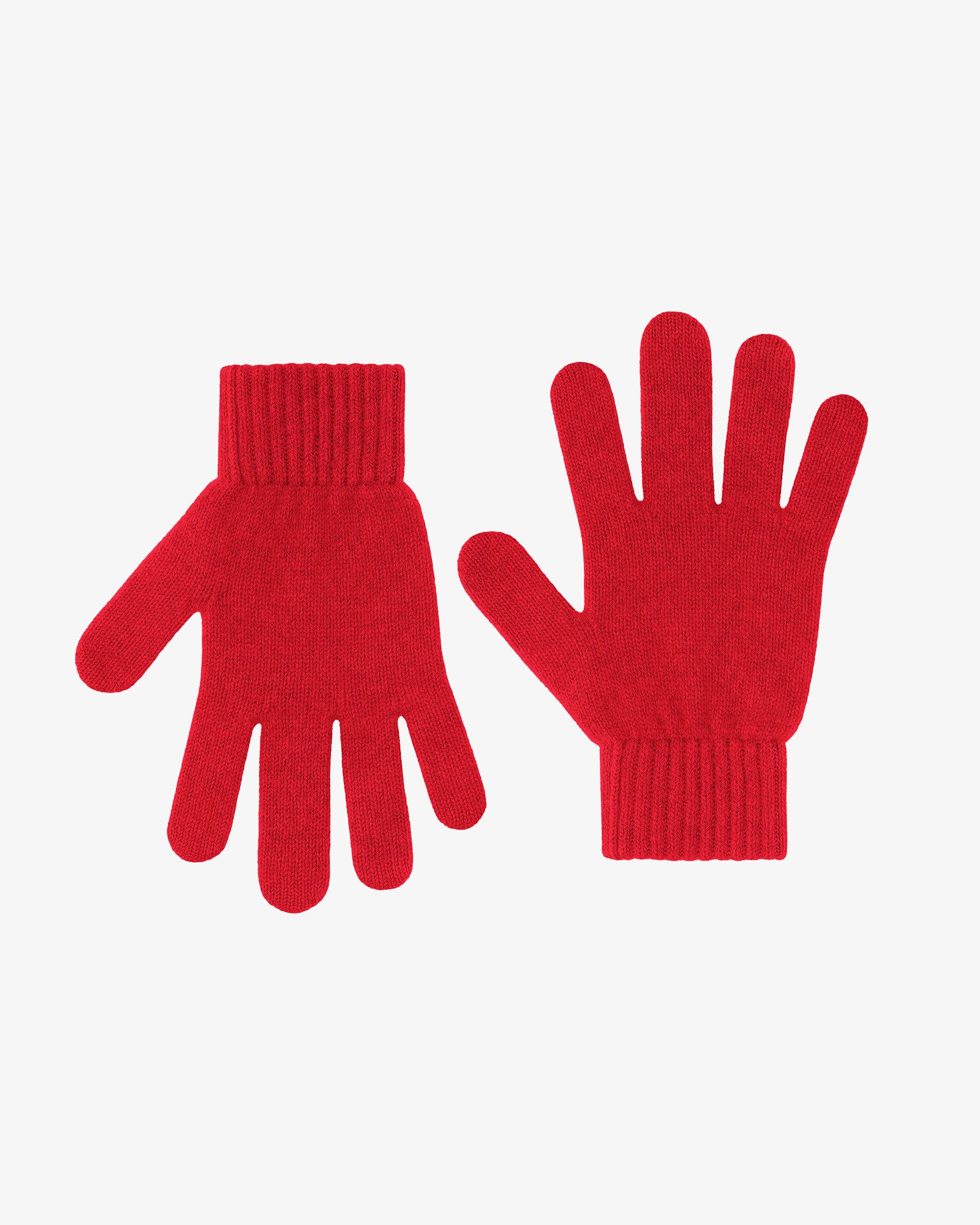 Merino Wool Gloves - Scarlet Red