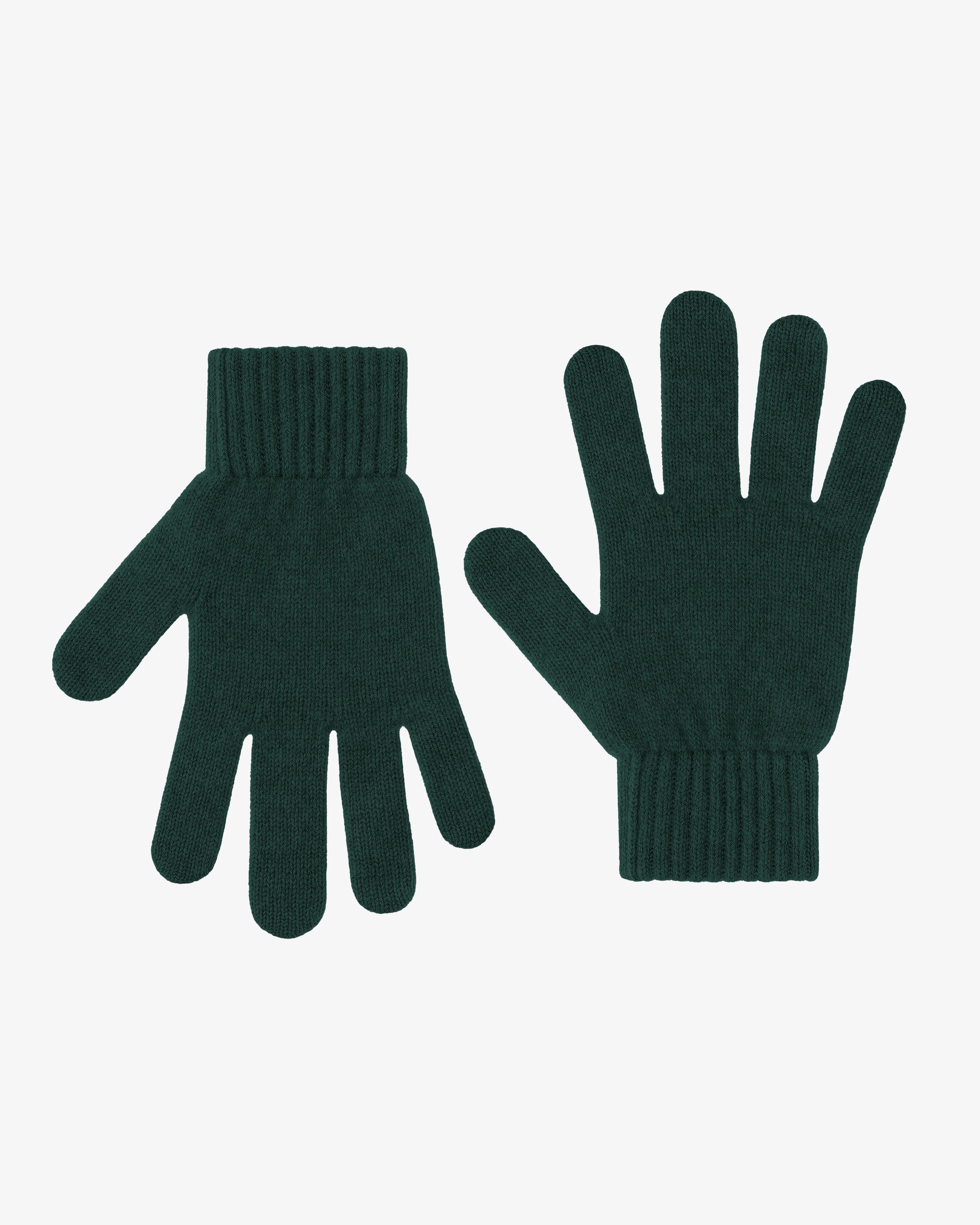 Merino Wool Gloves - Emerald Green