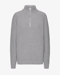 Merino Quarter Zip - Heather Grey