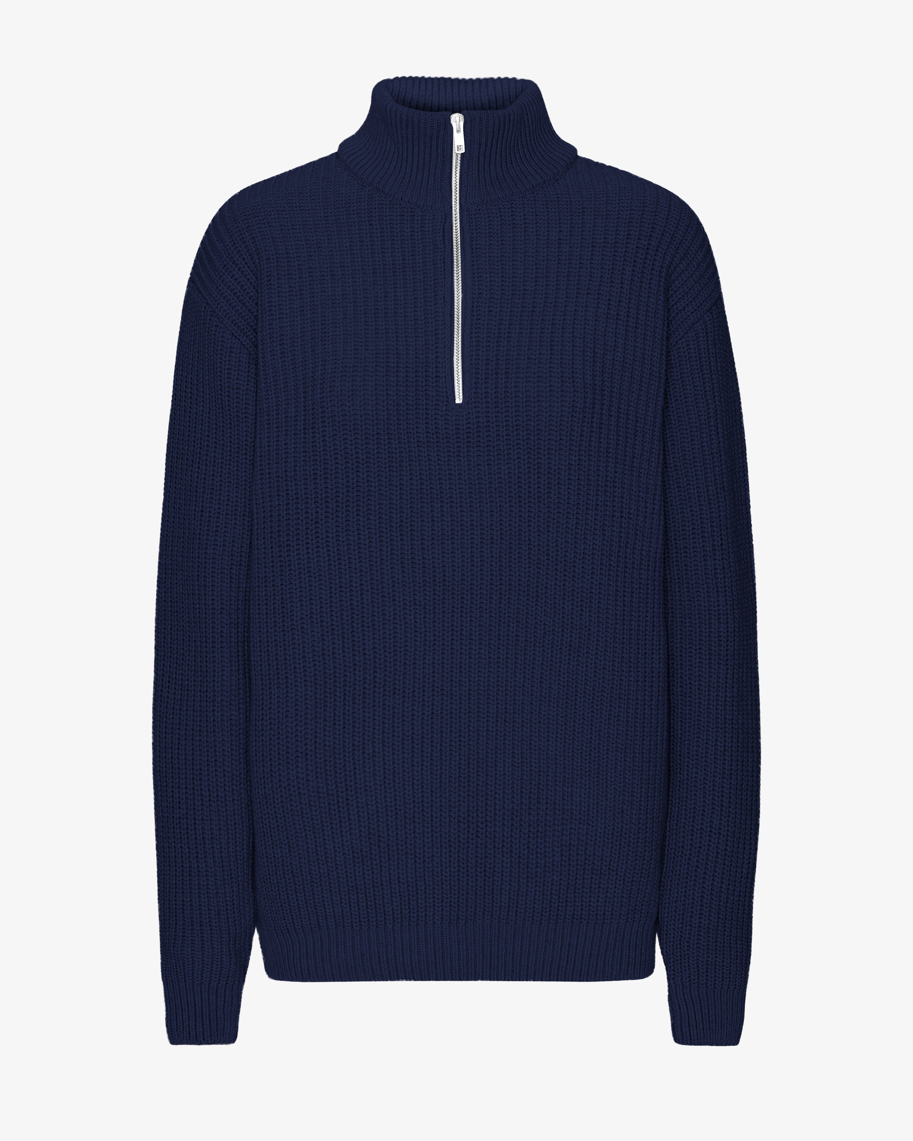 Merino Quarter Zip - Marine Blue