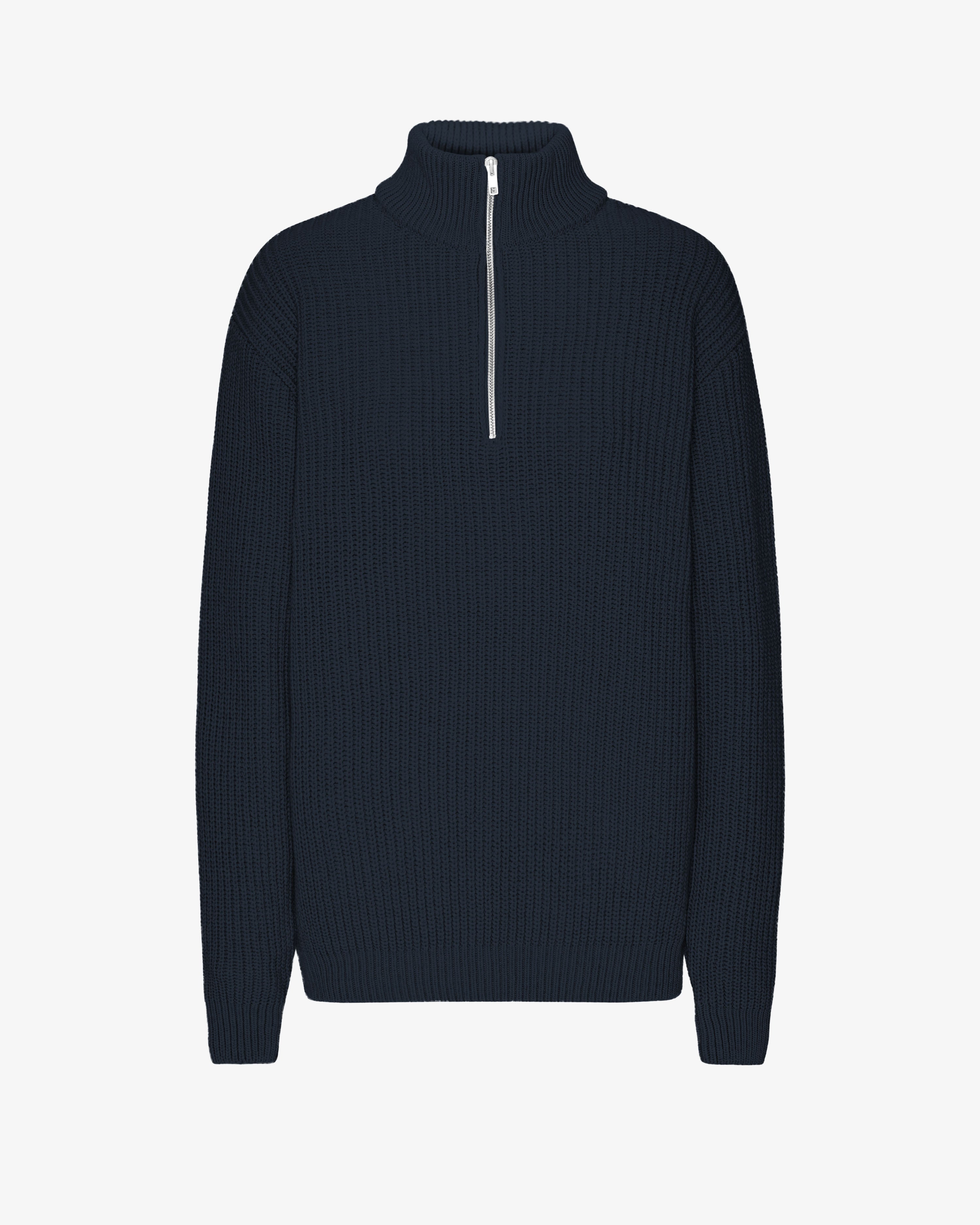 Merino Quarter Zip - Navy Blue