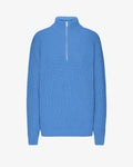 Merino Quarter Zip - Pacific Blue