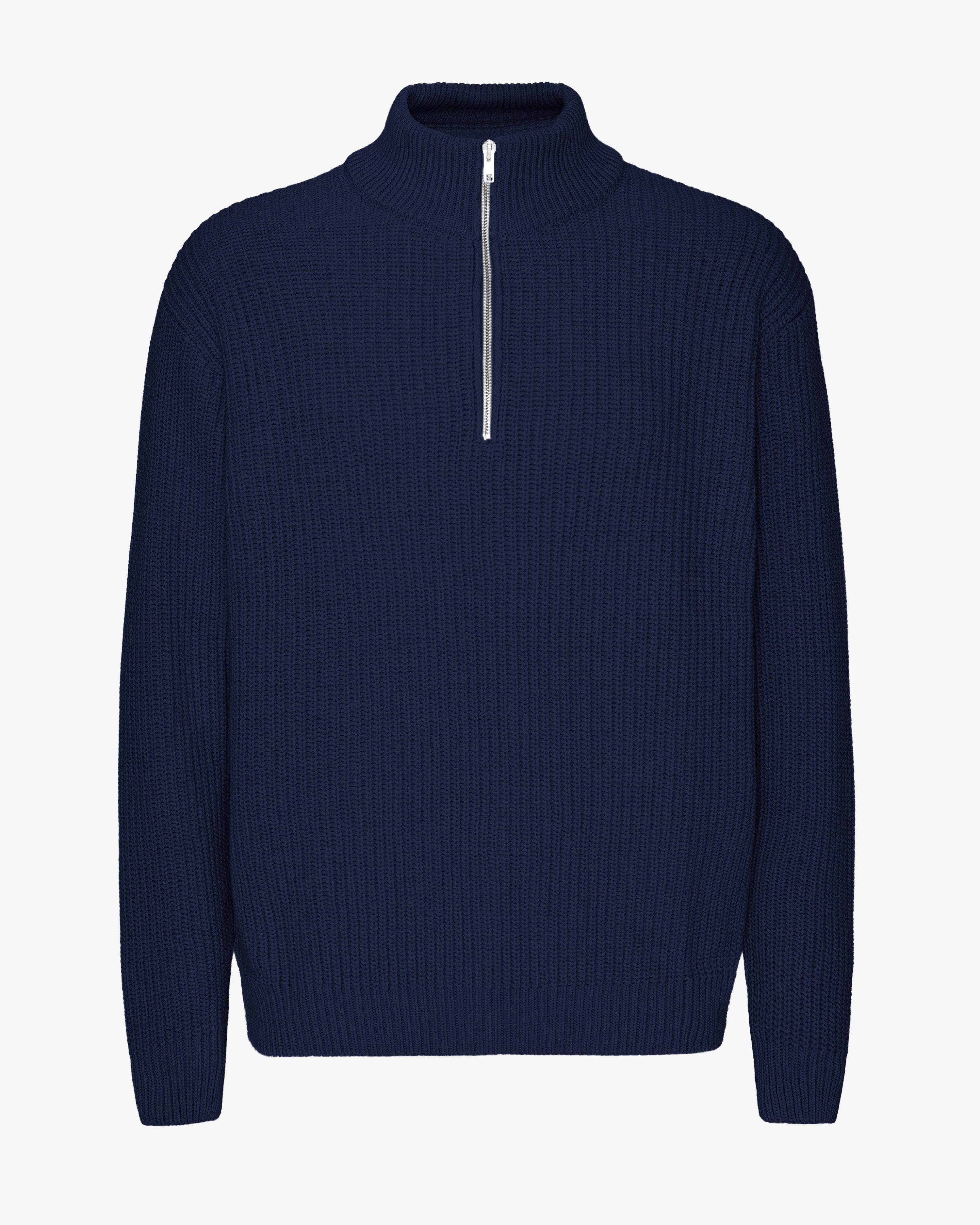 Merino Quarter Zip - Marine Blue