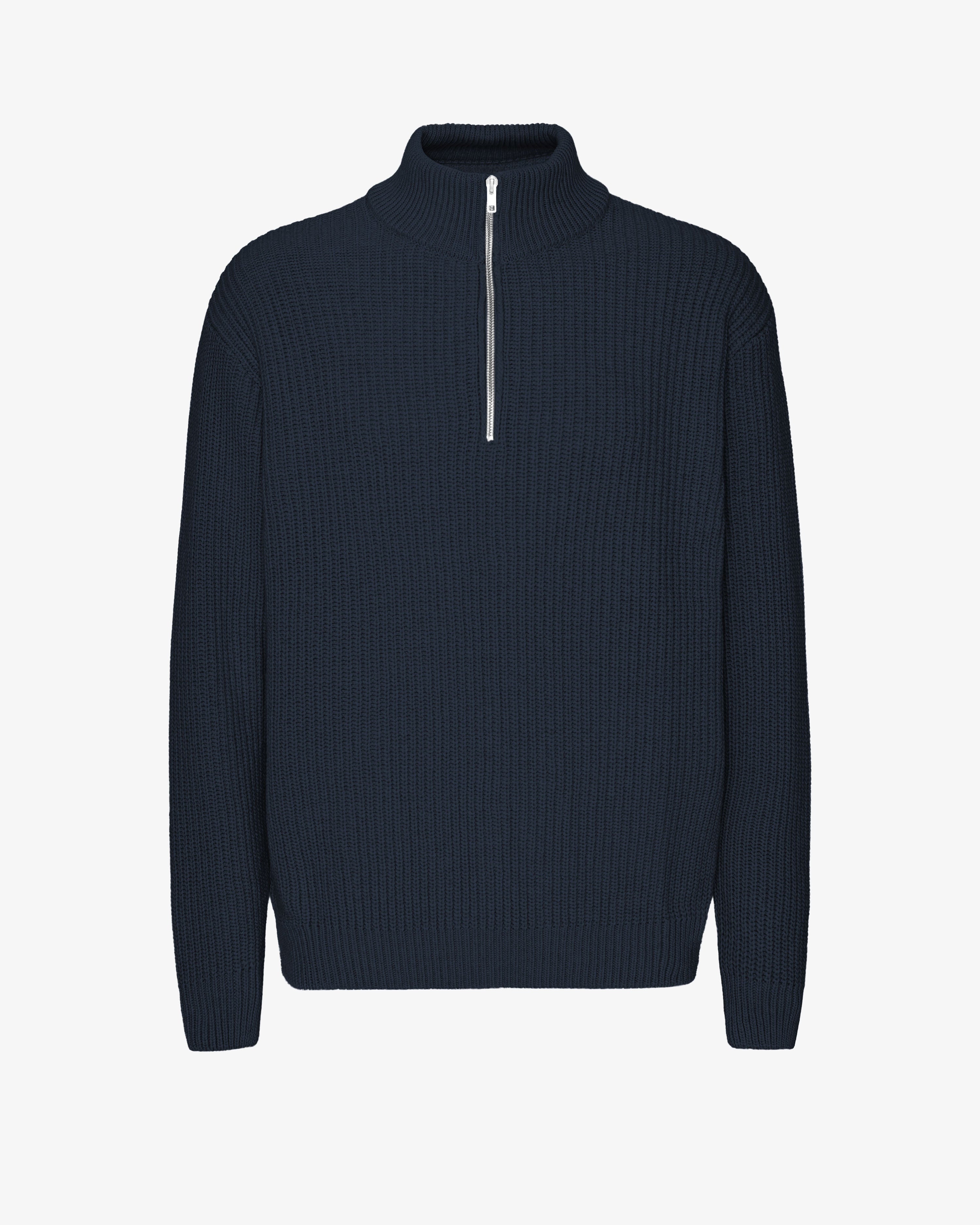 Merino Quarter Zip - Navy Blue