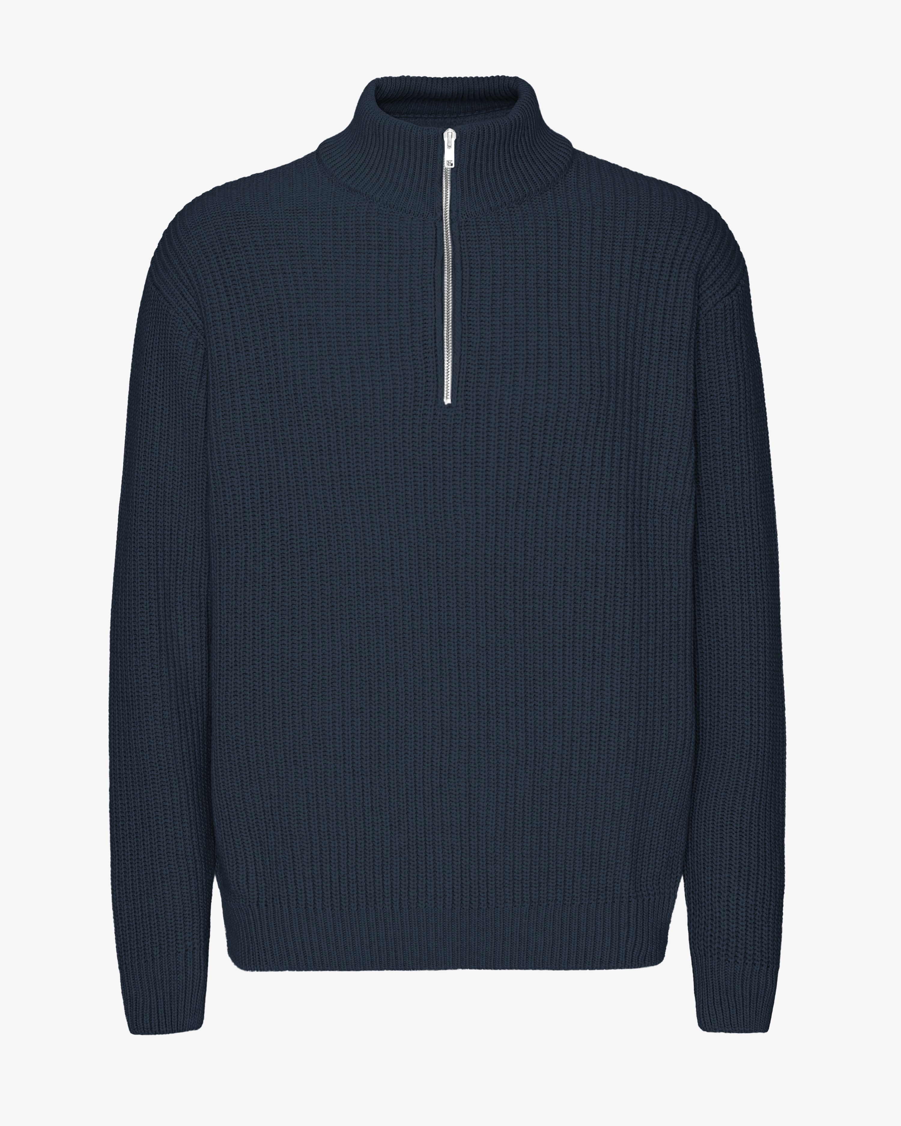 Merino Quarter Zip - Navy Blue