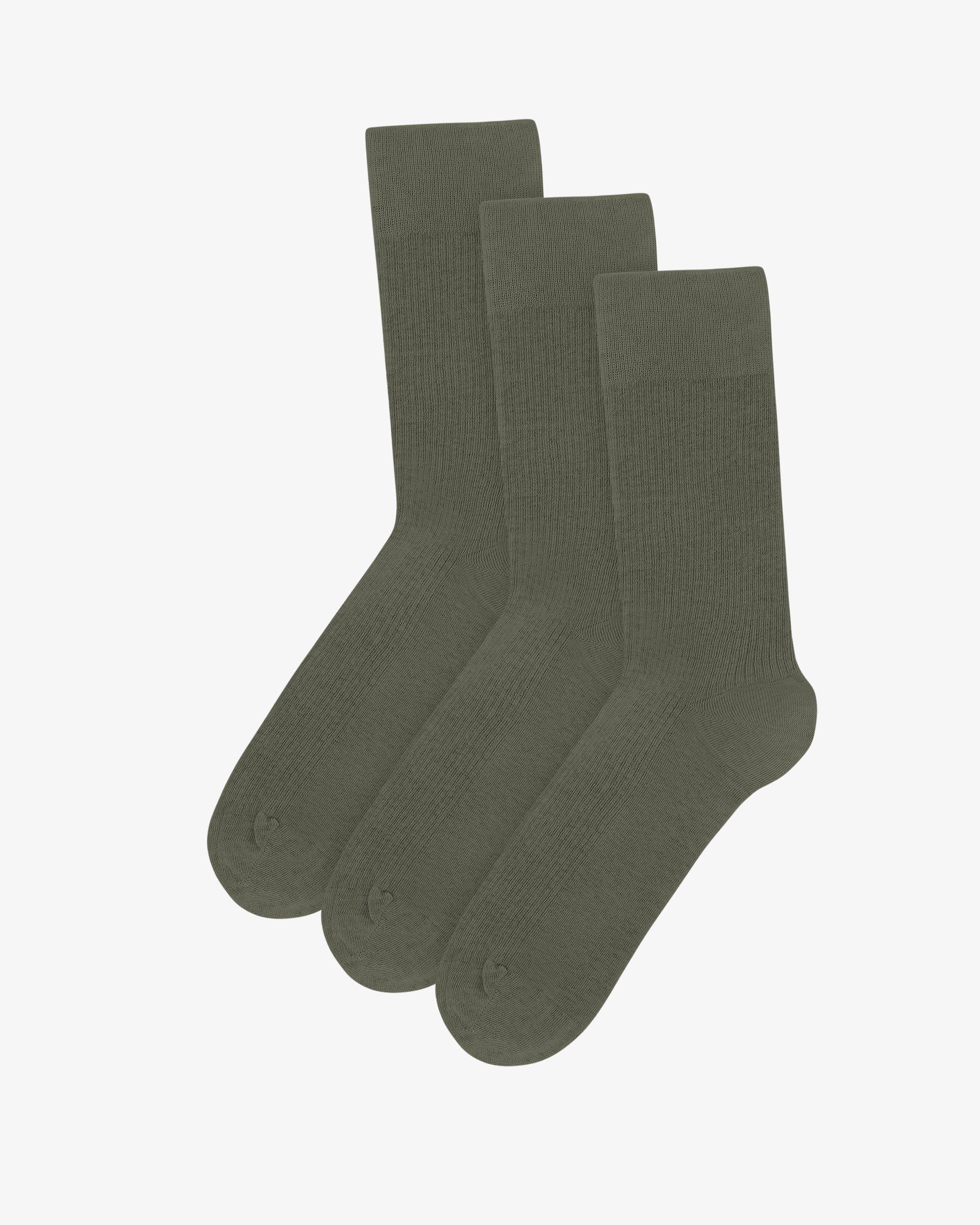 Classic Organic Sock - Dusty Olive (3-Pack)