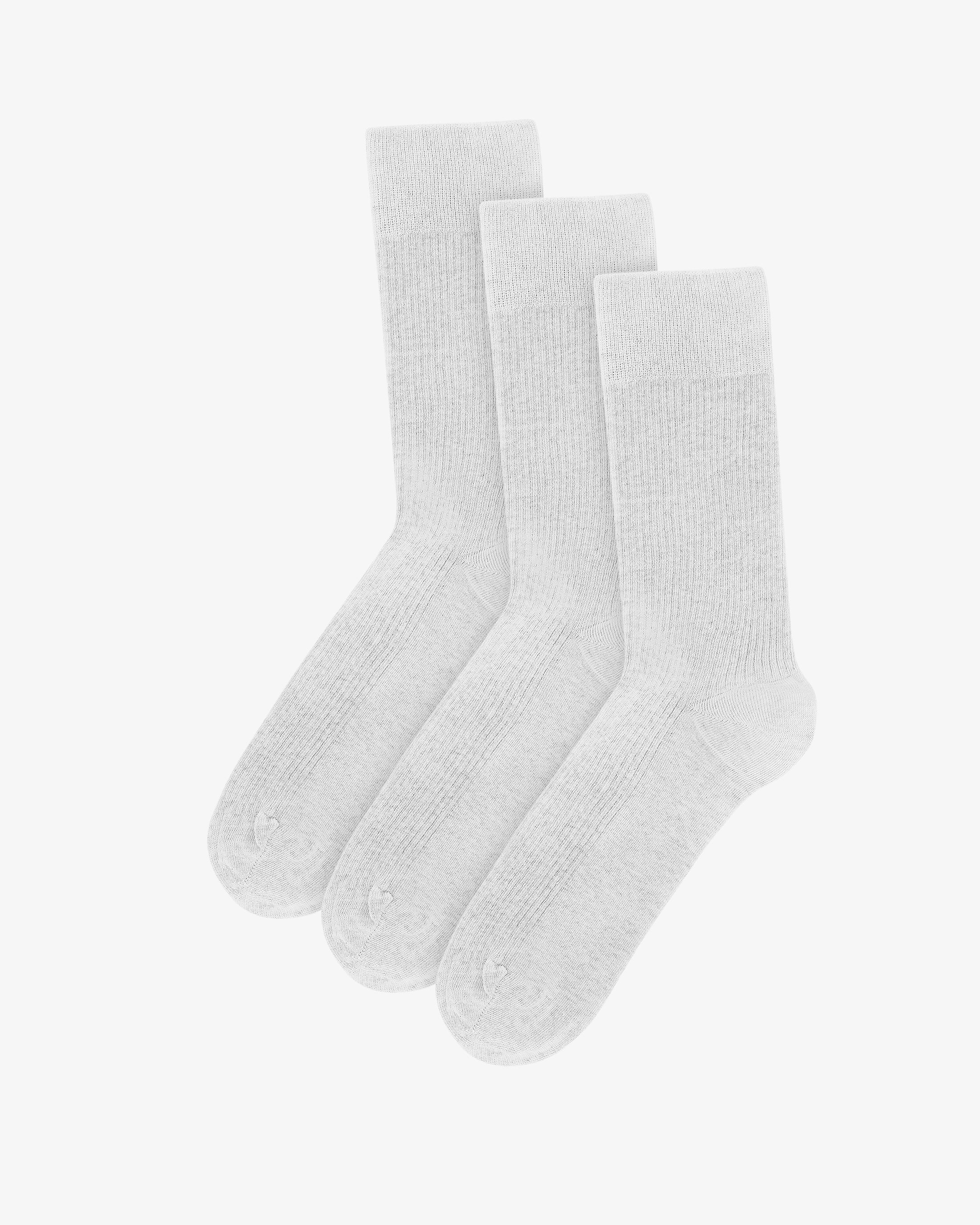 Classic Organic Sock - Optical White (3-Pack)