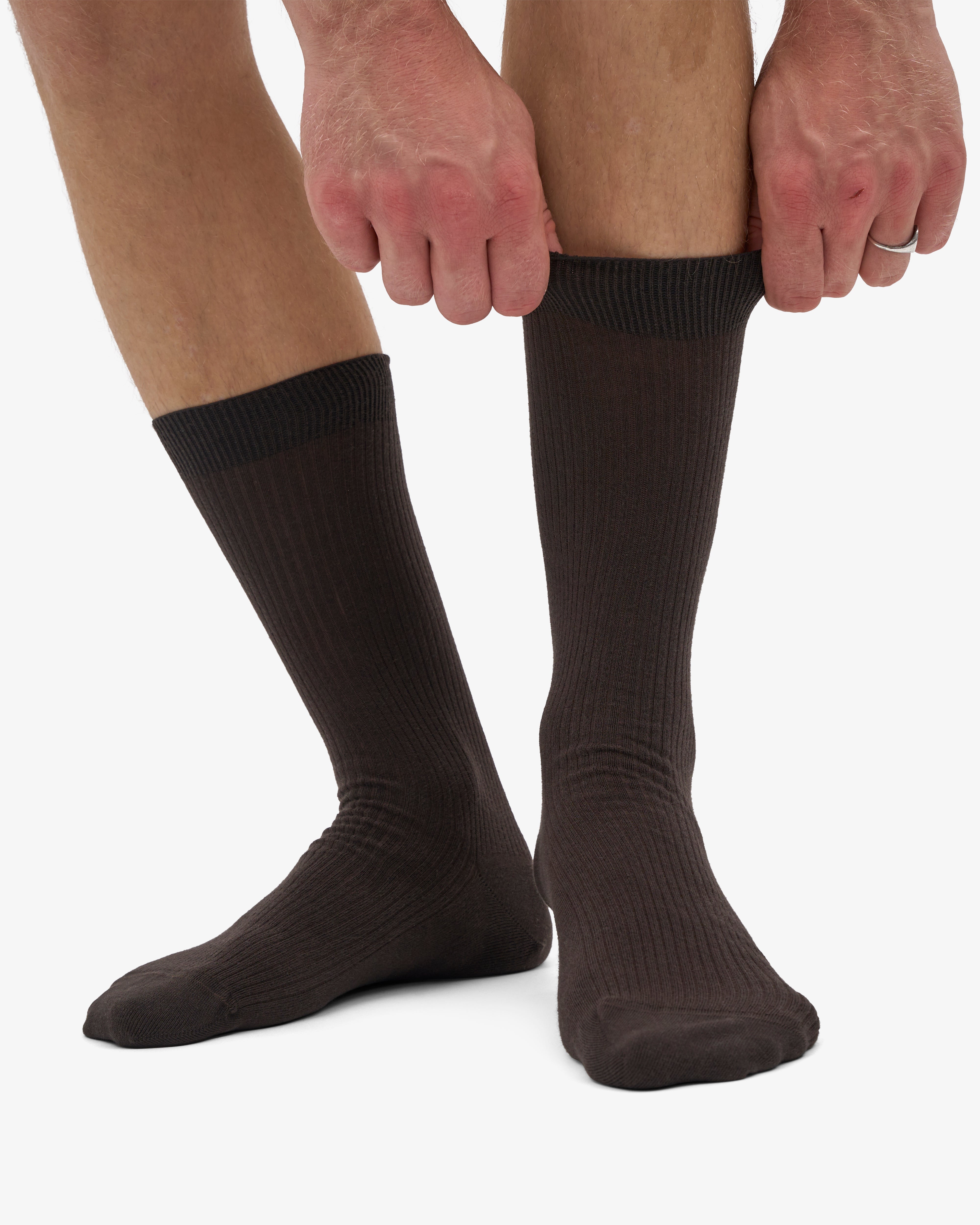 Classic Organic Sock - Coffee Brown