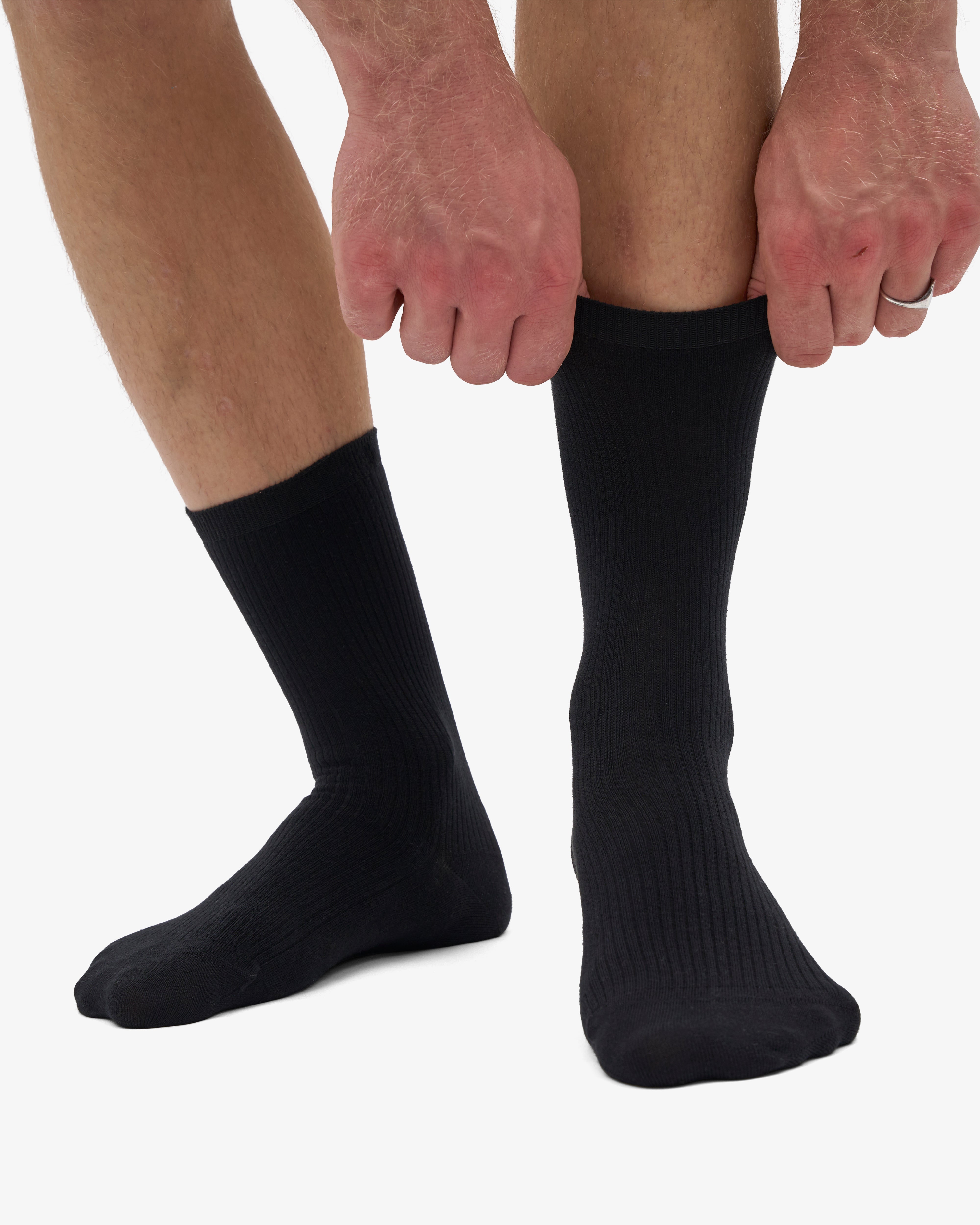 Classic Organic Sock - Deep Black (3-Pack)