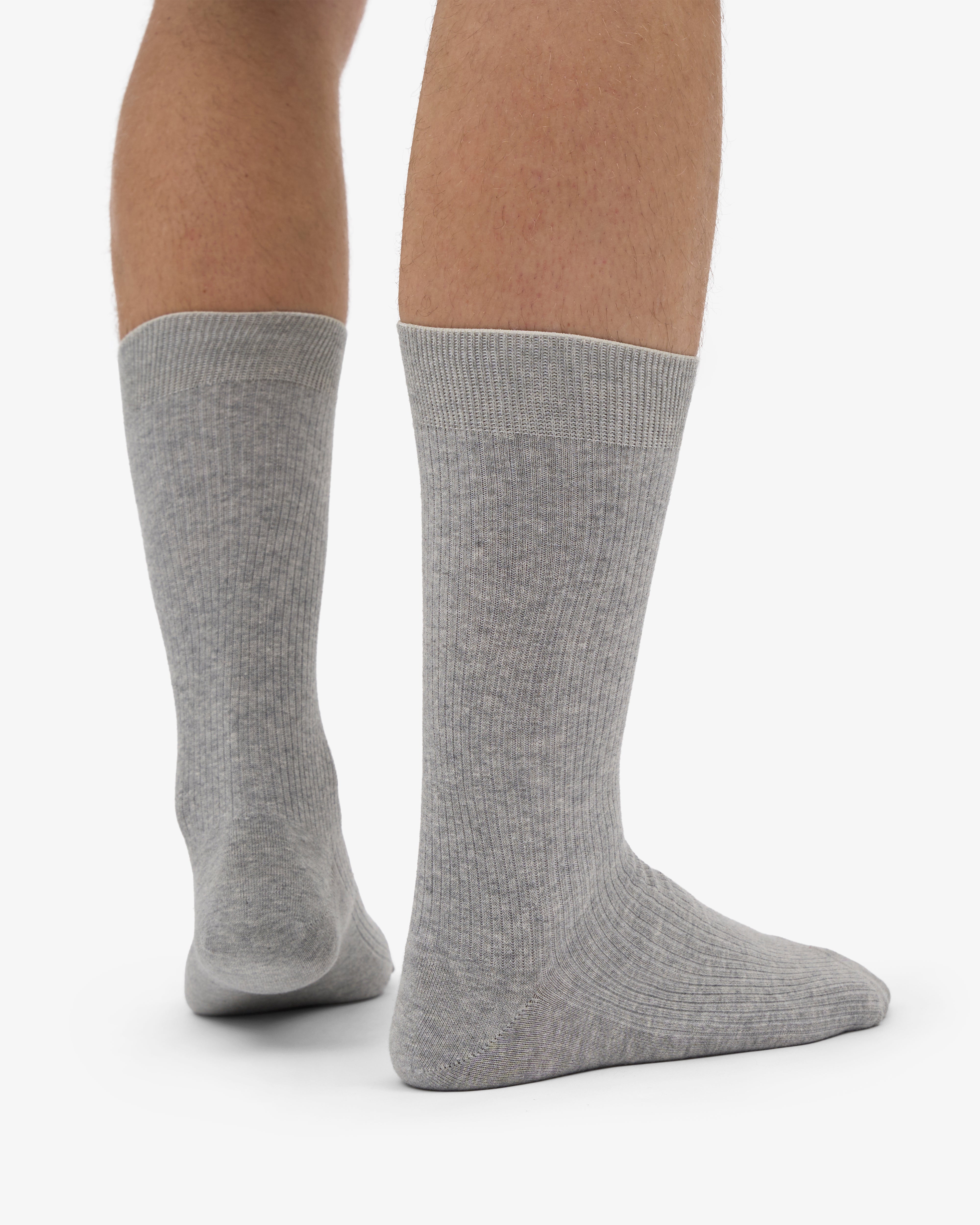 Classic Organic Sock - Heather Grey