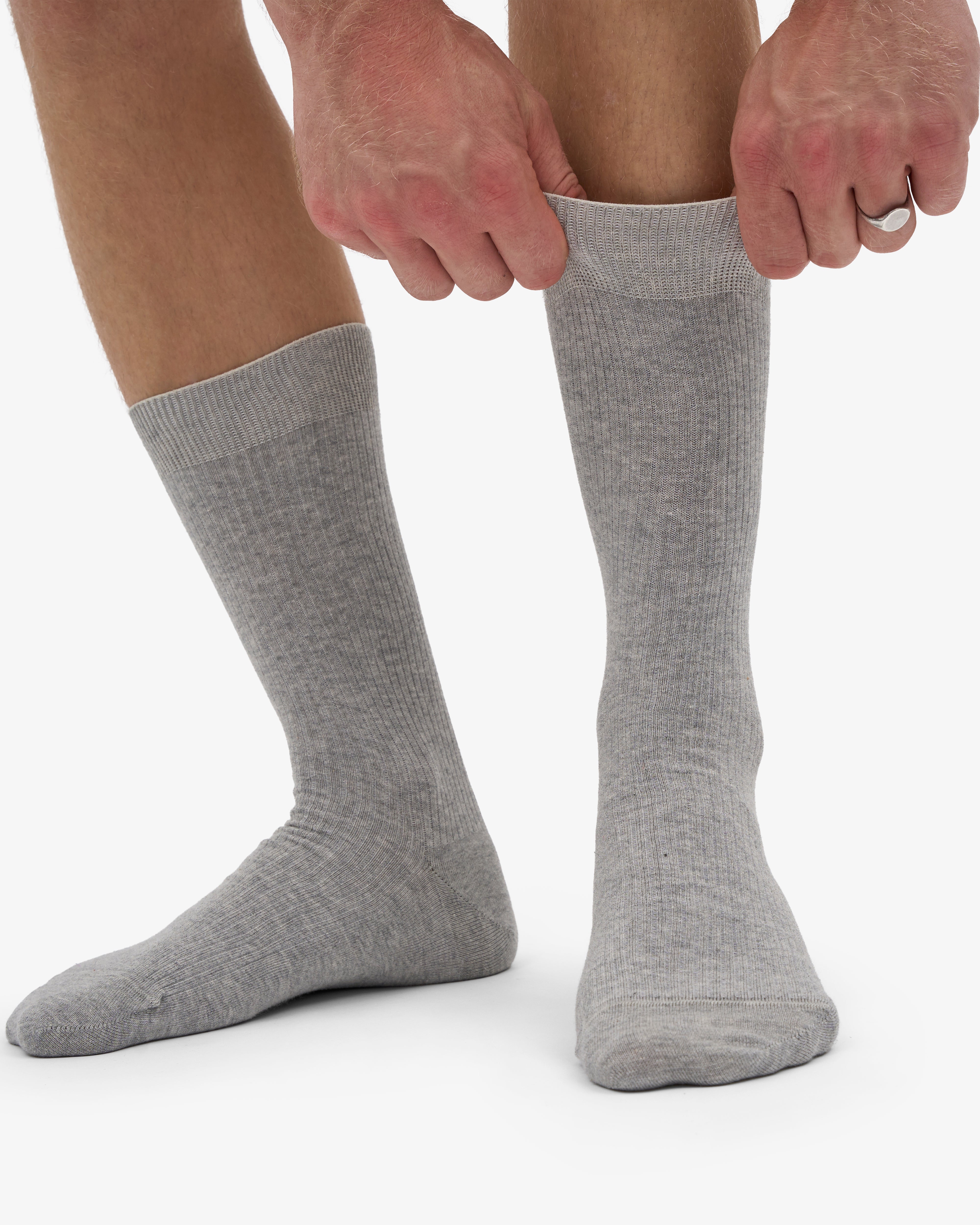 Classic Organic Sock - Heather Grey (3-Pack)