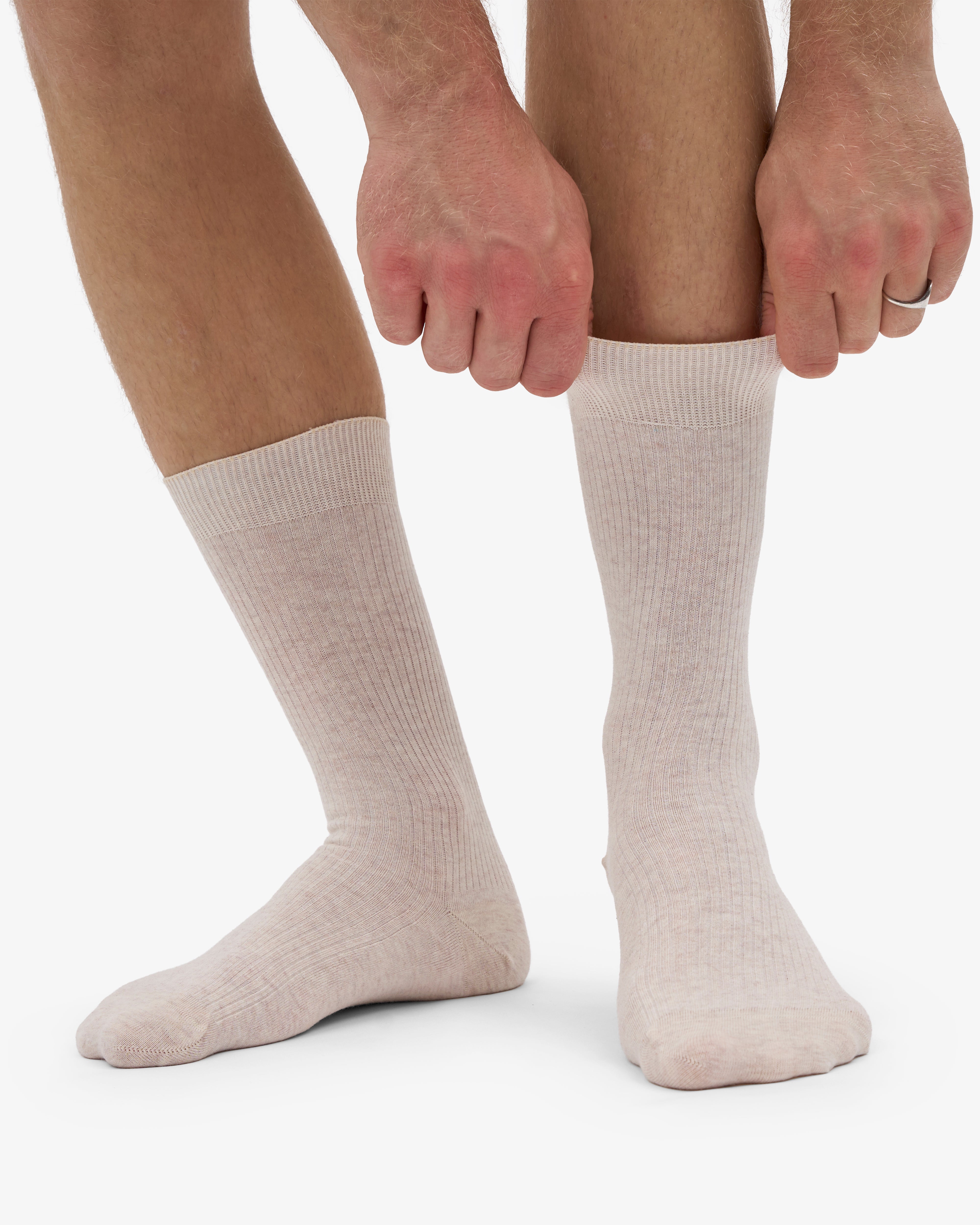 Classic Organic Sock - Ivory White (3-Pack)