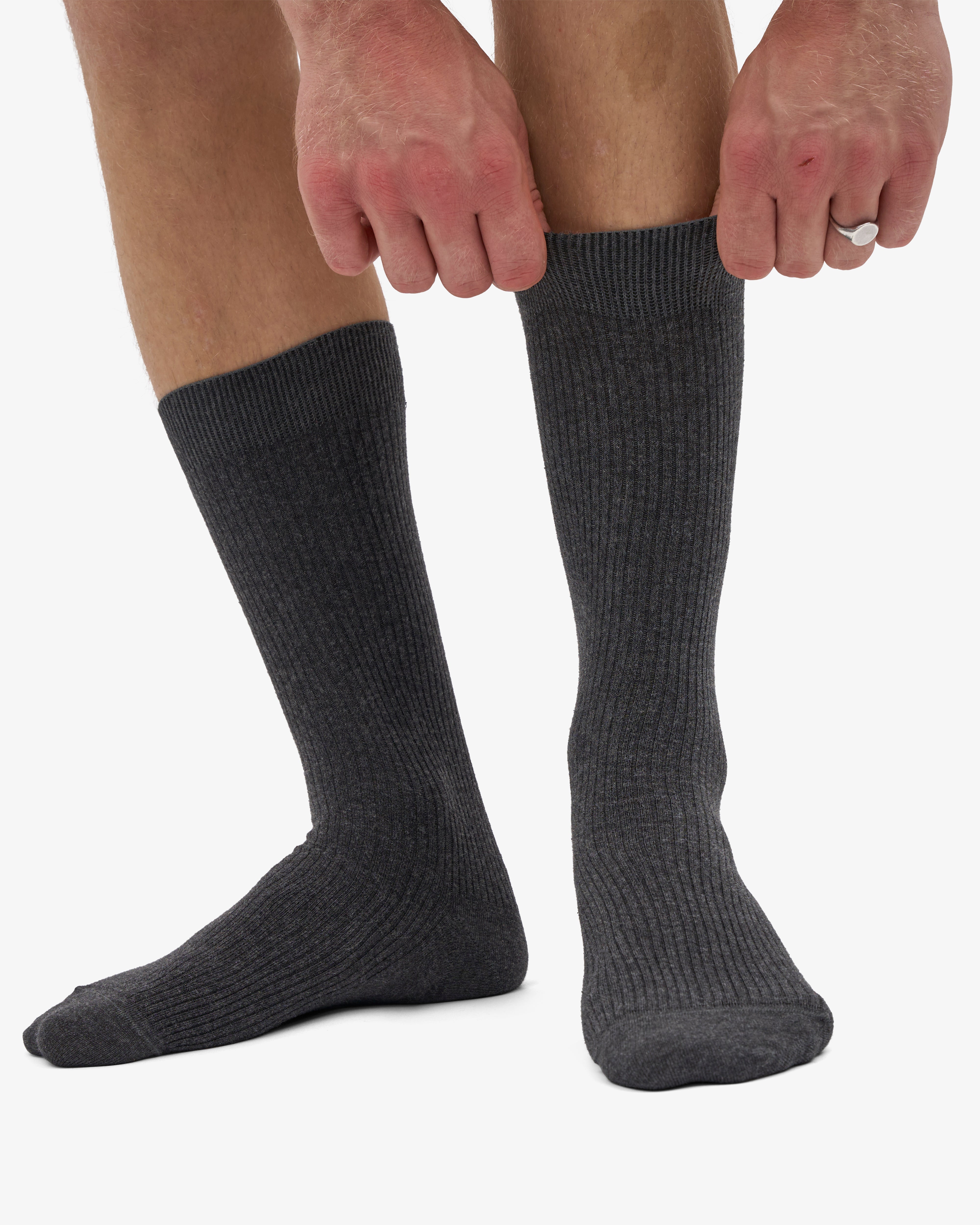 Classic Organic Sock - Lava Grey (3-Pack)