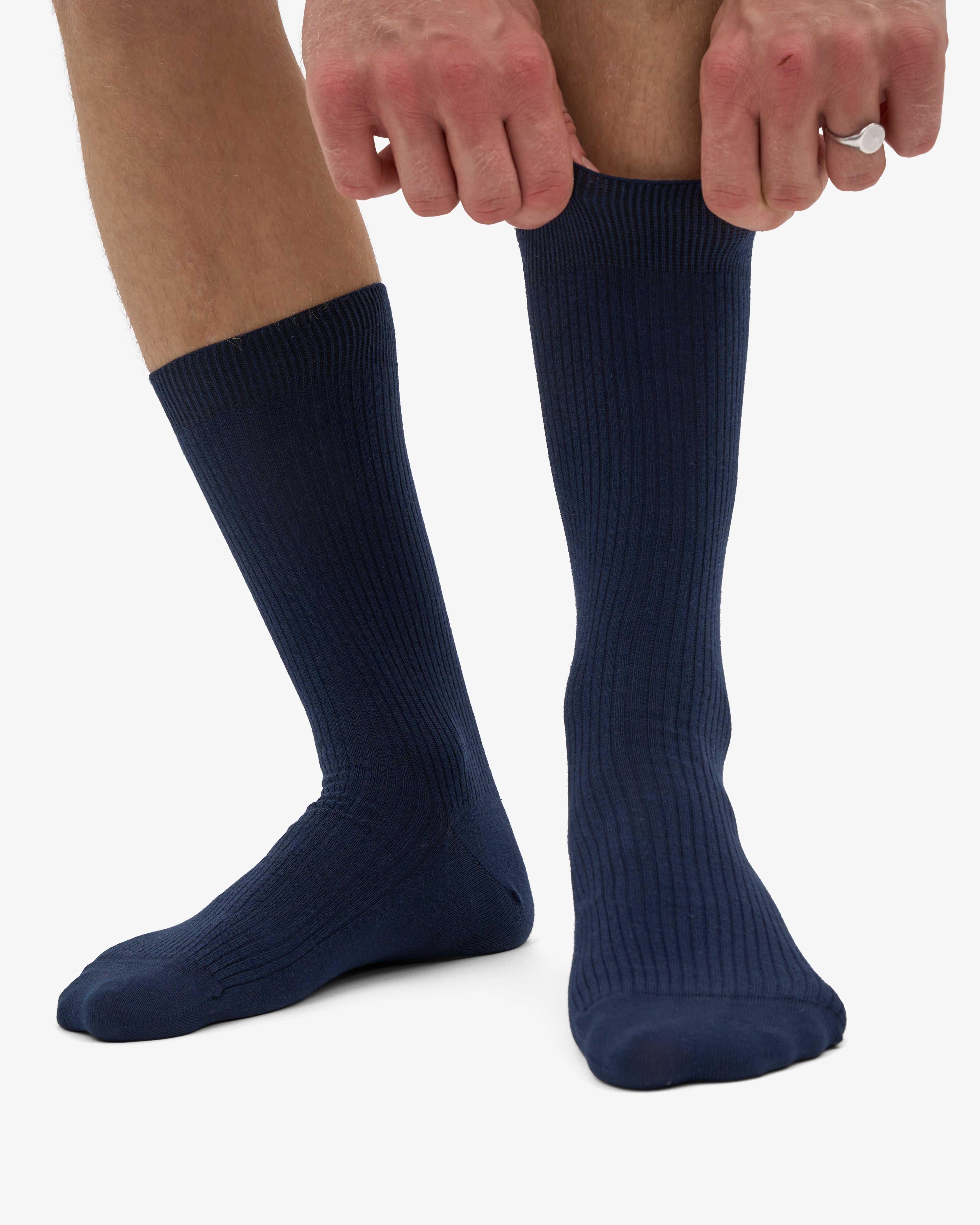 Classic Organic Sock - Navy Blue (3-Pack)