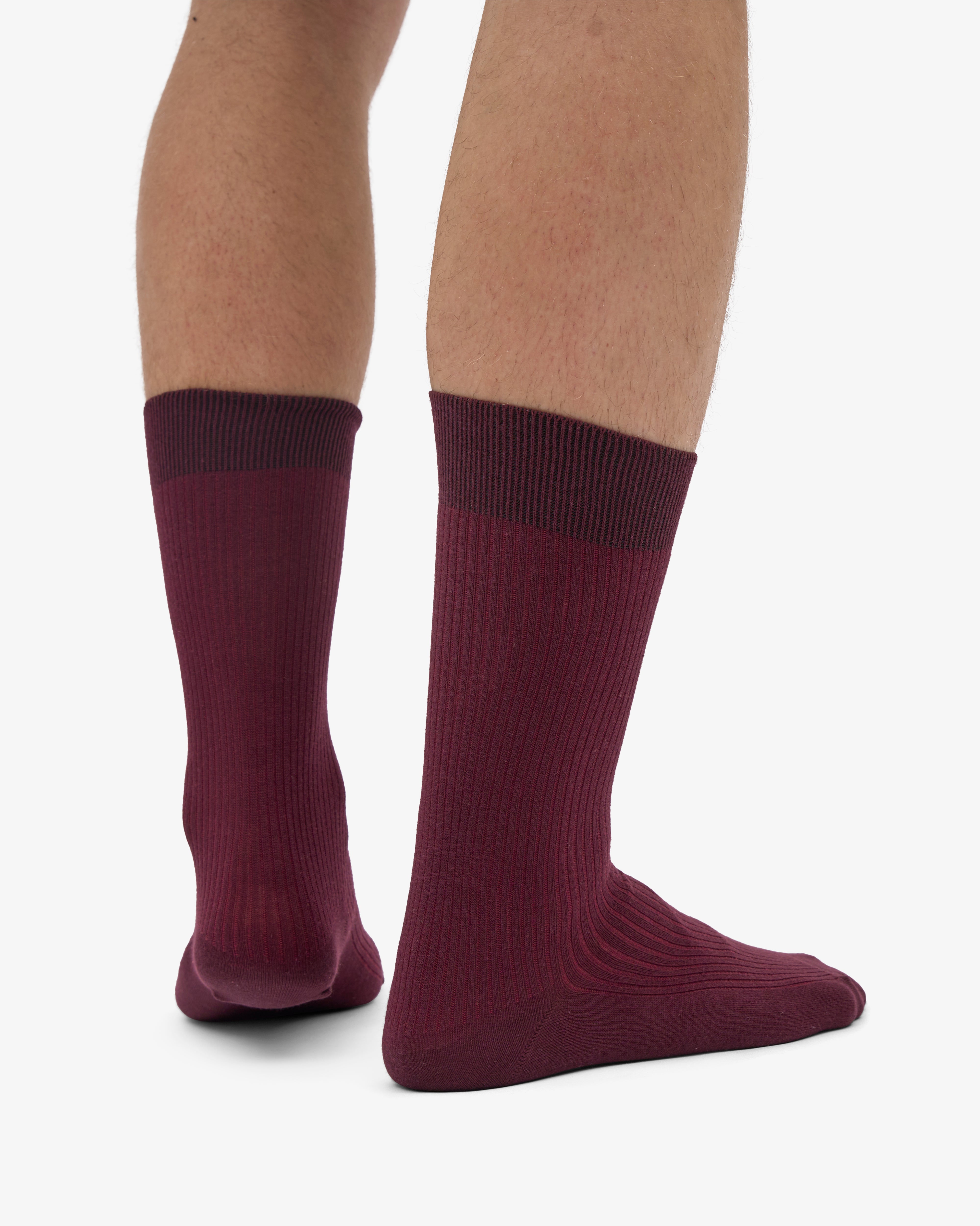 Classic Organic Sock - Oxblood Red