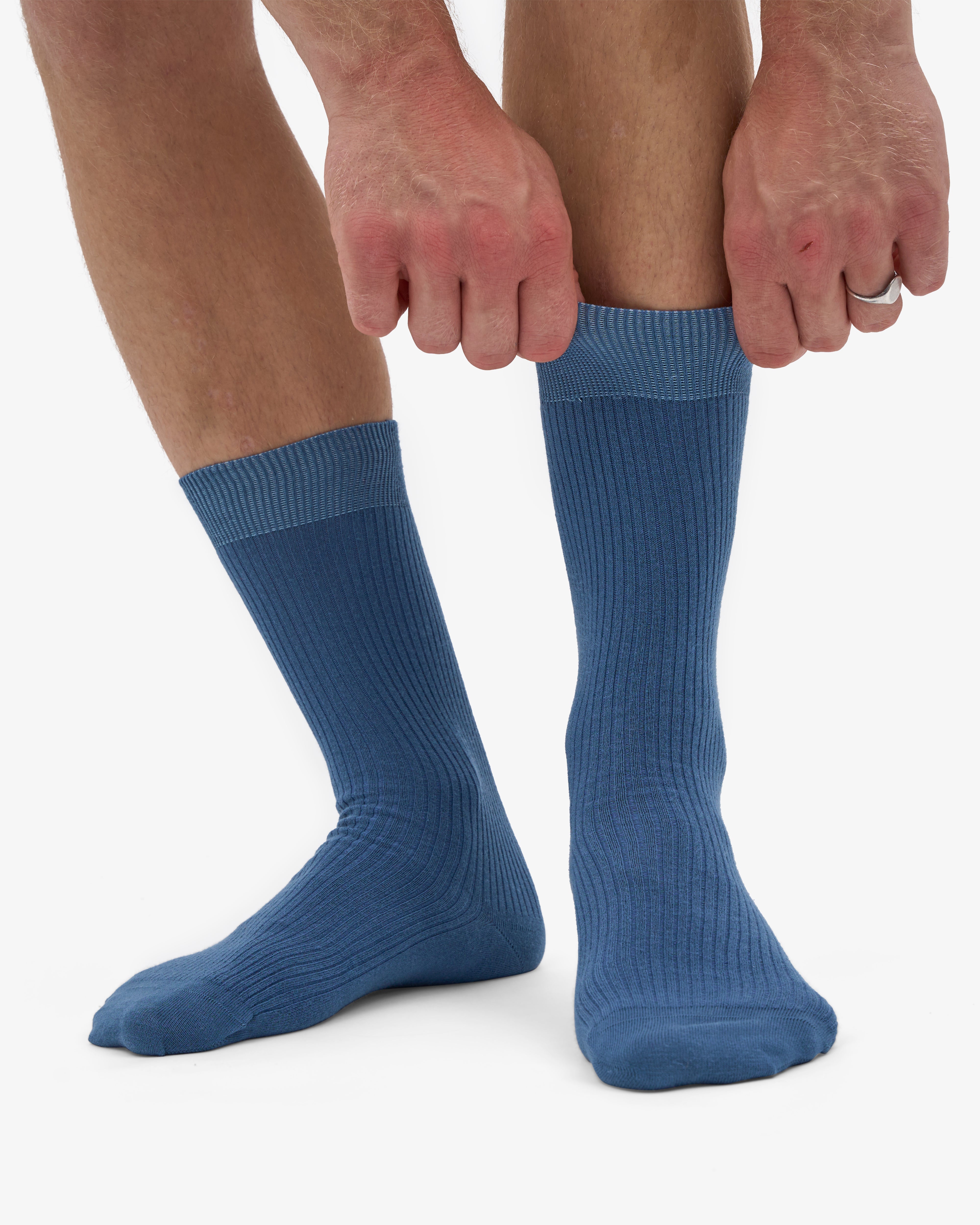 Classic Organic Sock - Petrol Blue (3-Pack)