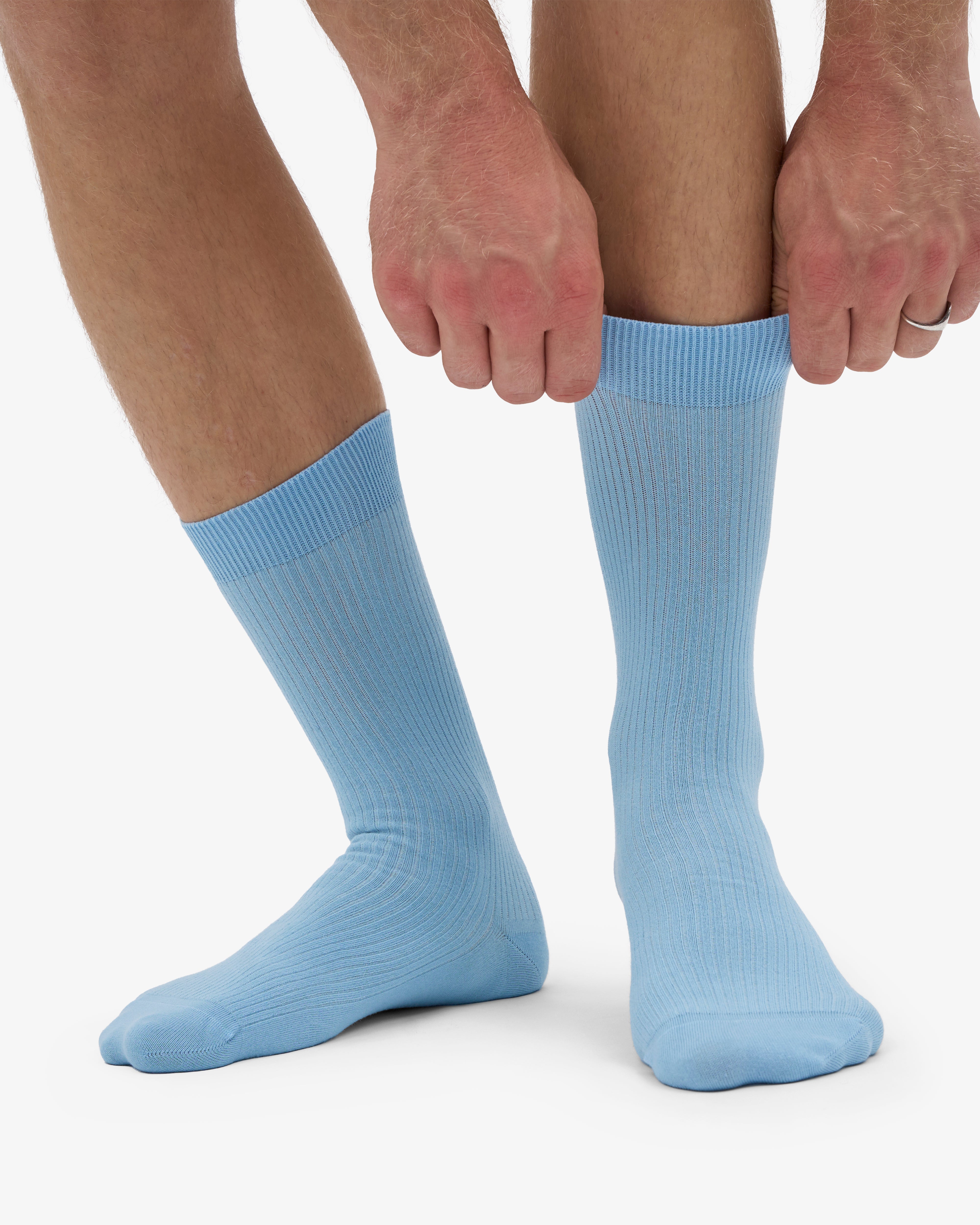 Classic Organic Sock - Seaside Blue (3-Pack)