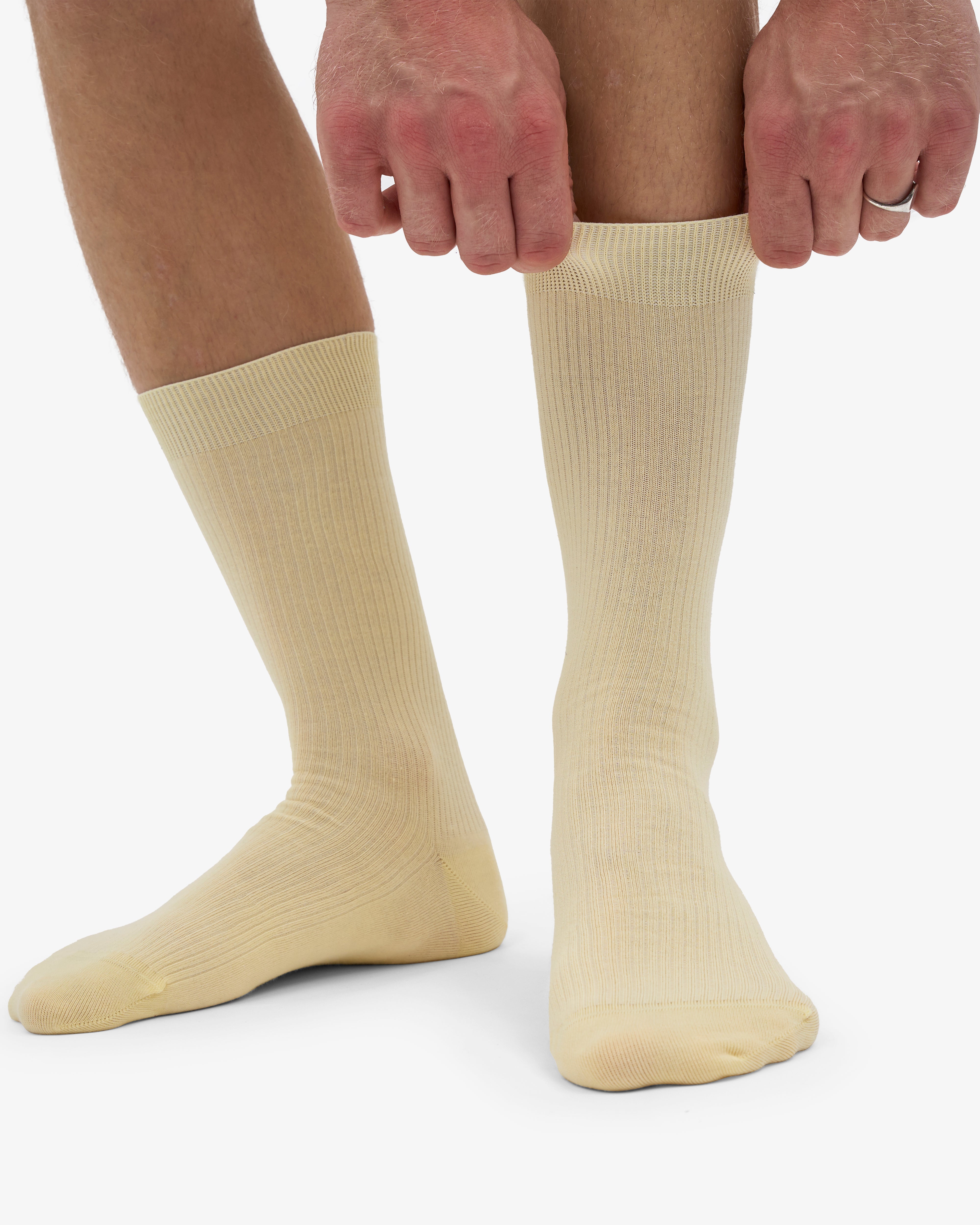 Classic Organic Sock - Soft Yellow (3-Pack)
