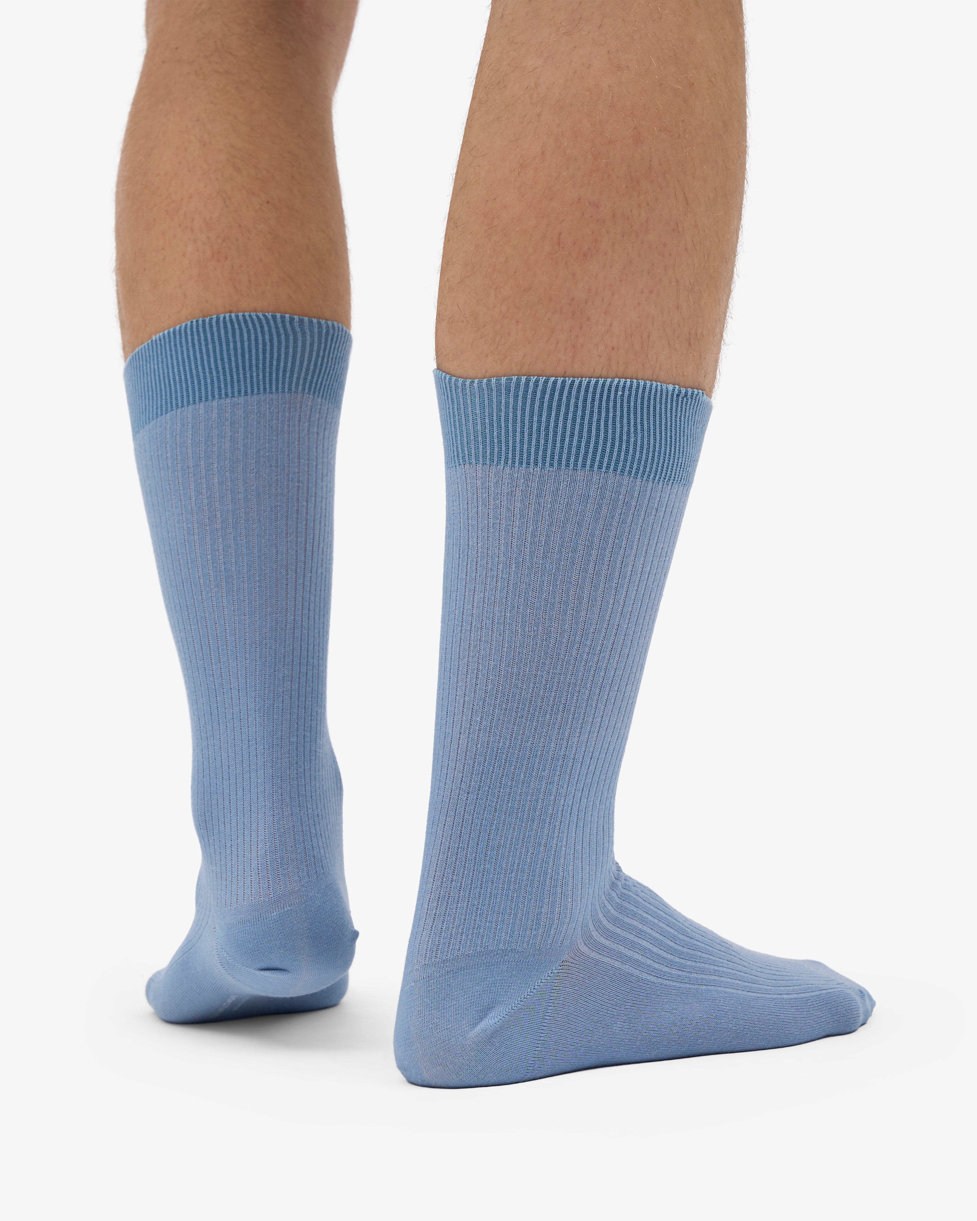 Classic Organic Sock - Steel Blue