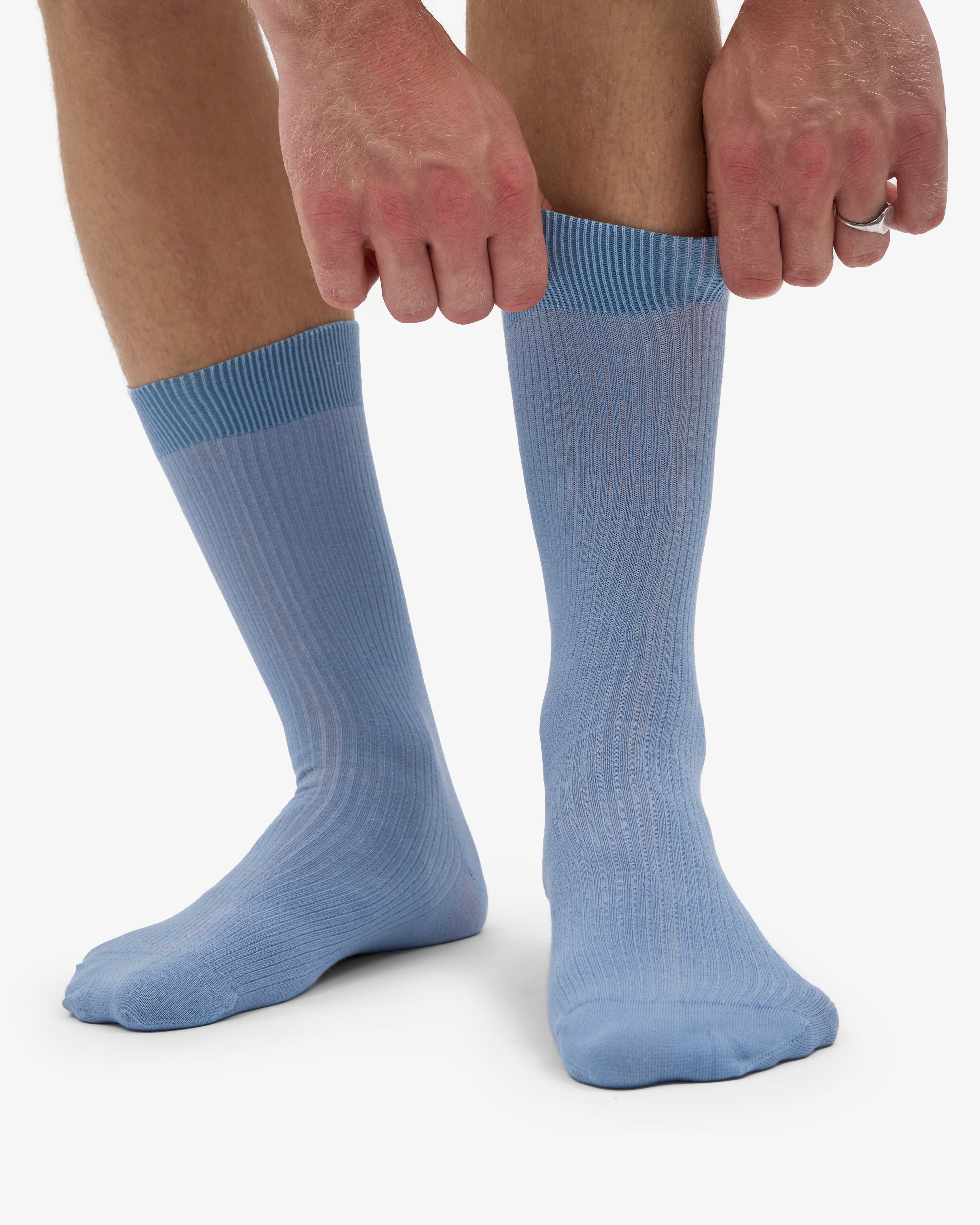 Classic Organic Sock - Steel Blue (3-Pack)