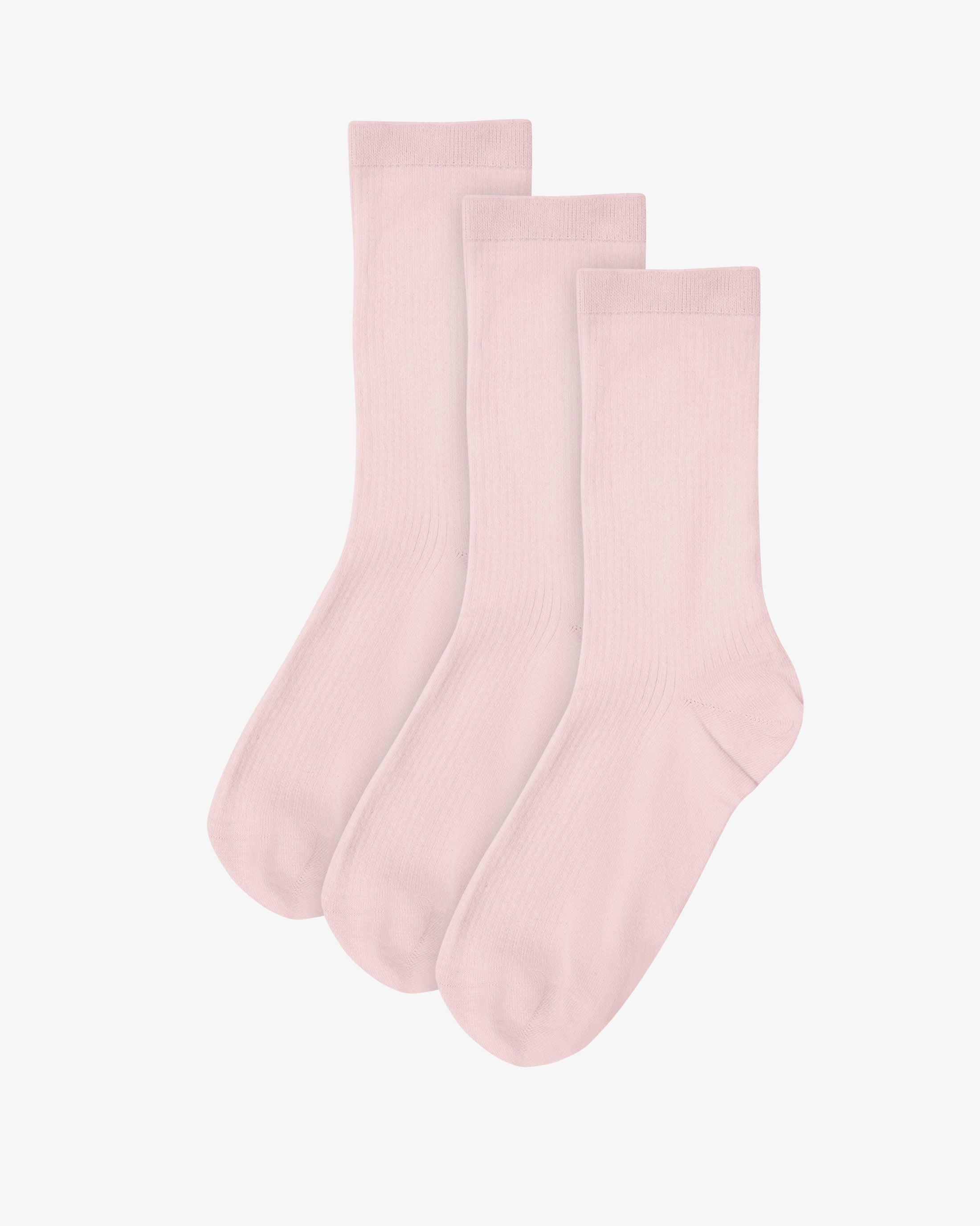 Women Classic Organic Sock - Faded Pink (3-Pack)