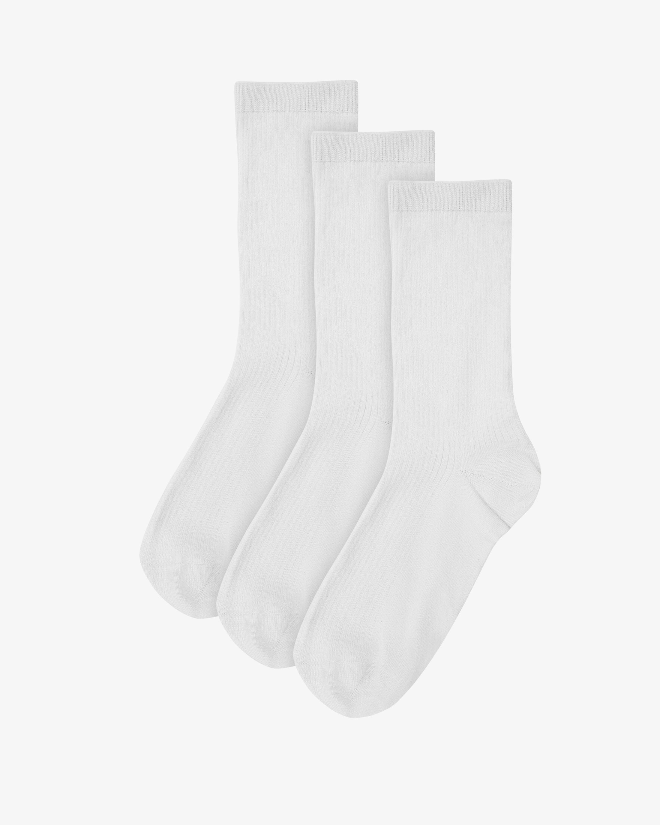 Women Classic Organic Sock - Optical White (3-Pack)