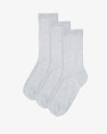 Women Classic Organic Sock - Snow Melange (3-Pack)