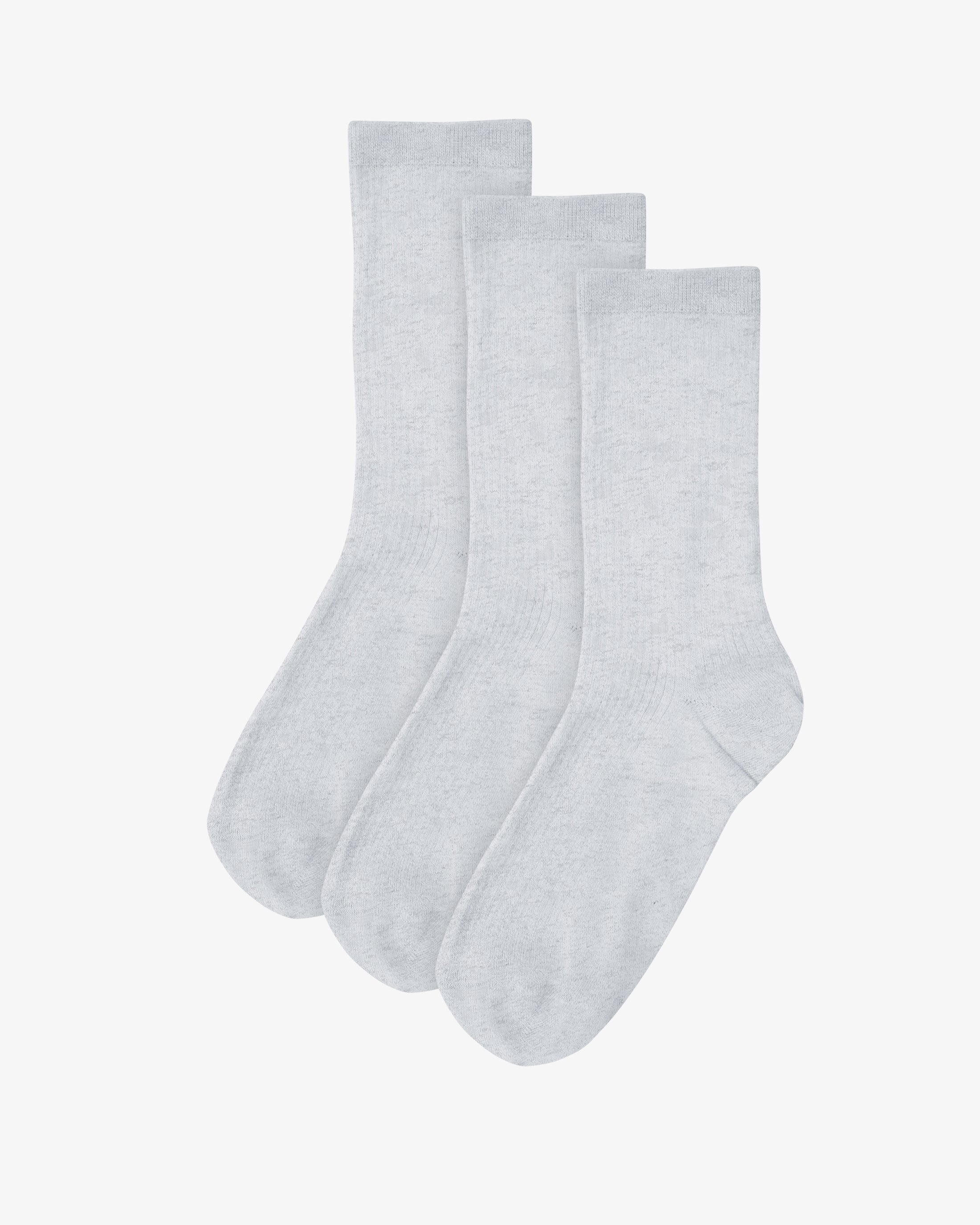 Women Classic Organic Sock - Snow Melange (3-Pack)