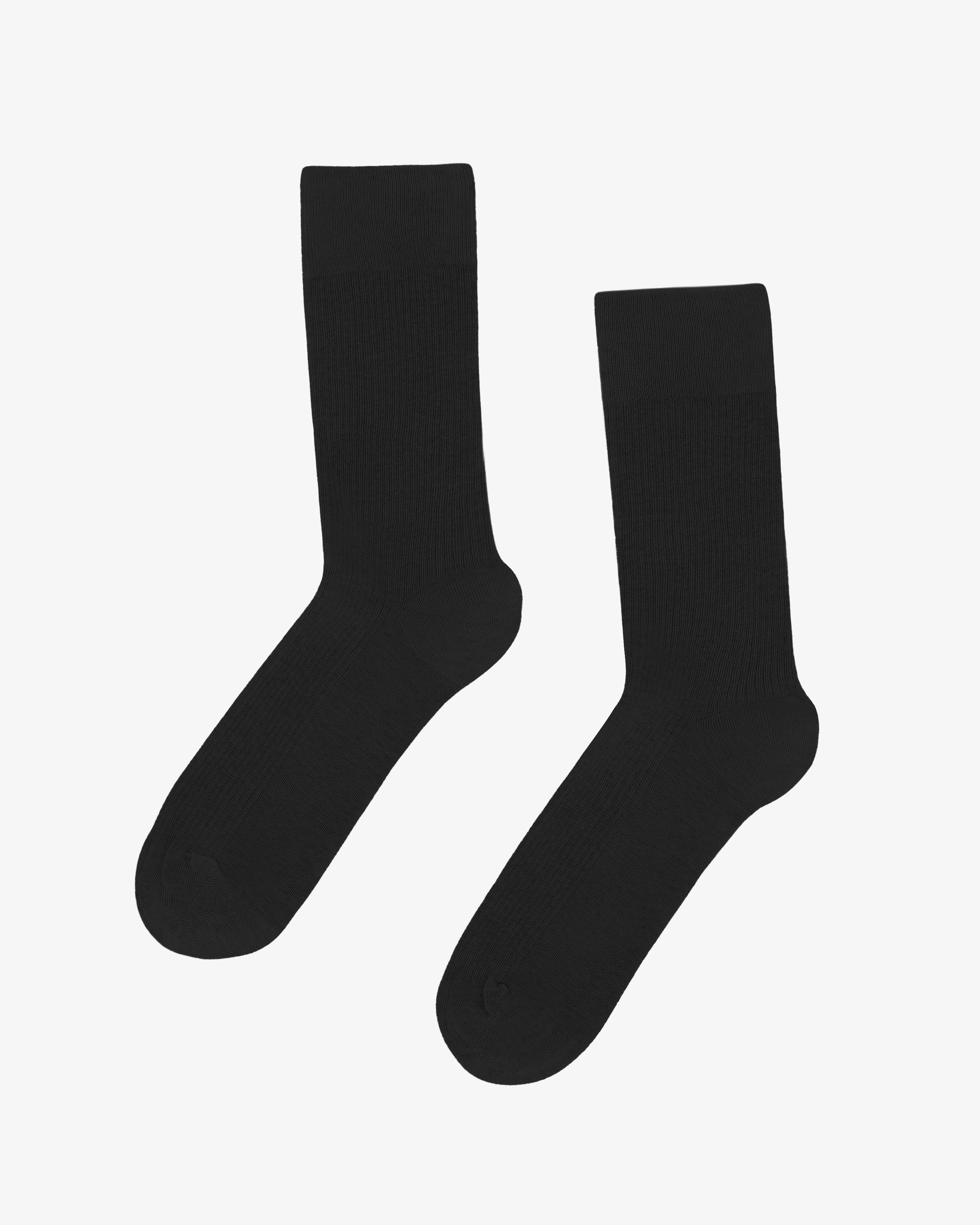 Women Classic Organic Sock - Deep Black