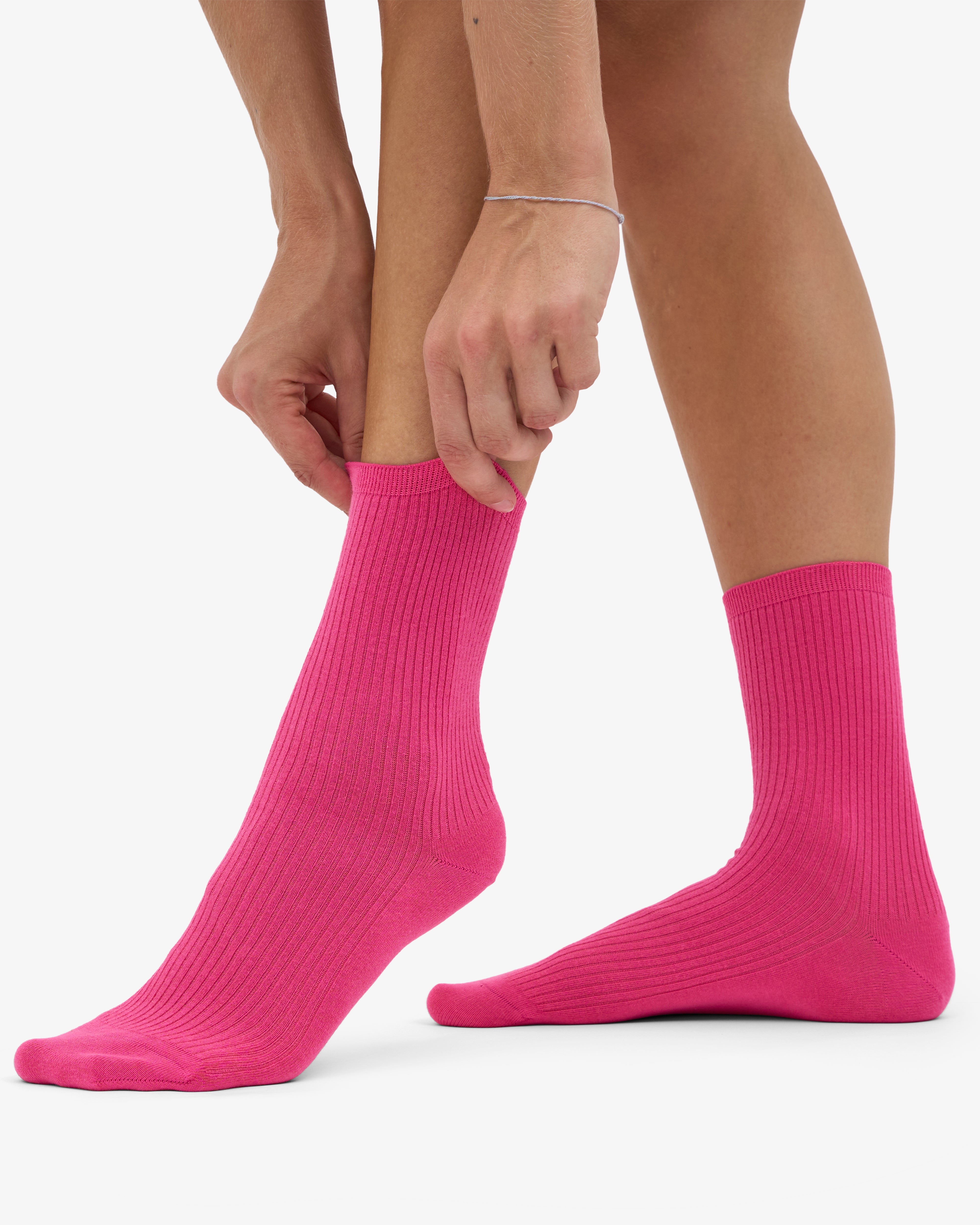Women Classic Organic Sock - Bubblegum Pink