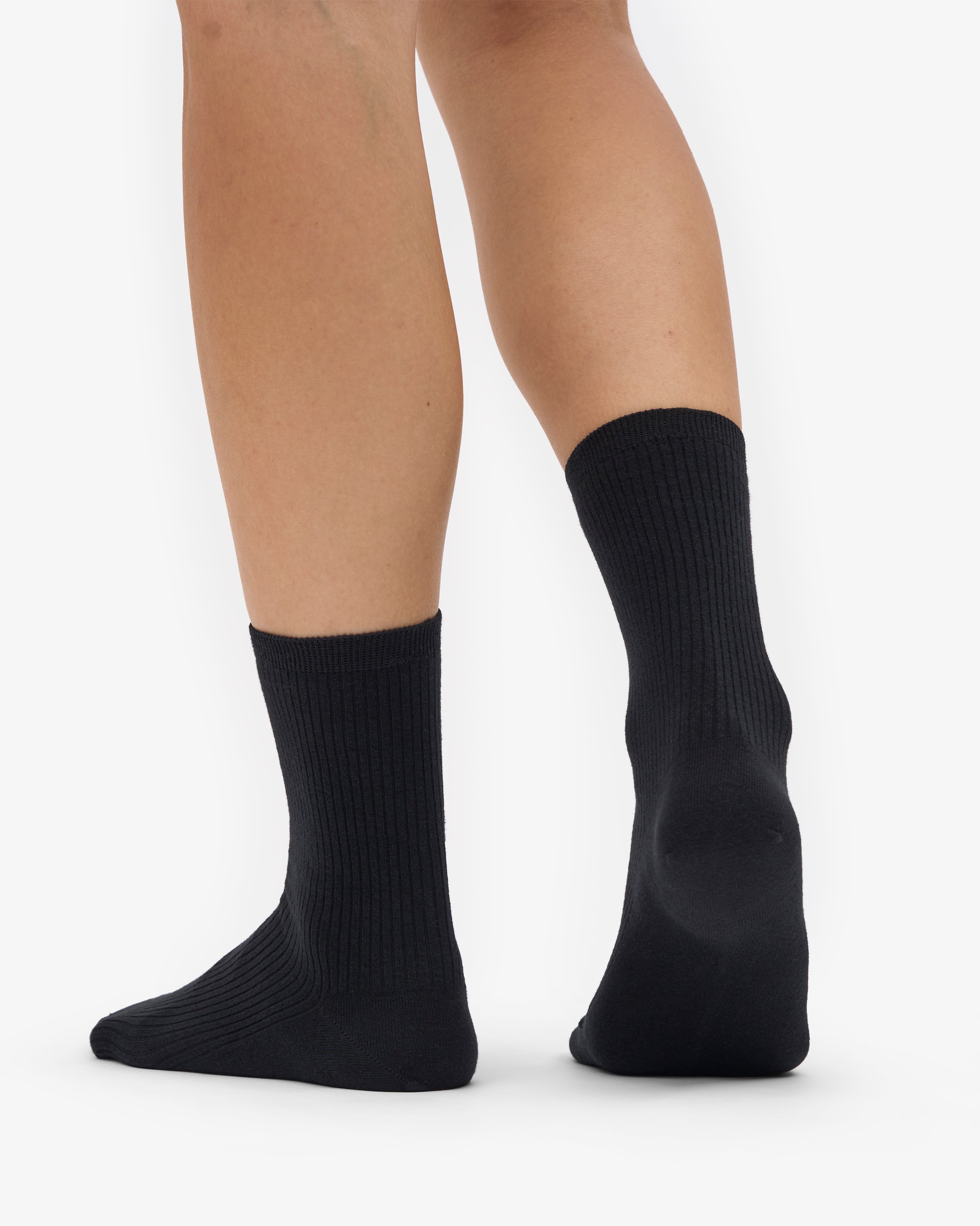 Women Classic Organic Sock - Deep Black