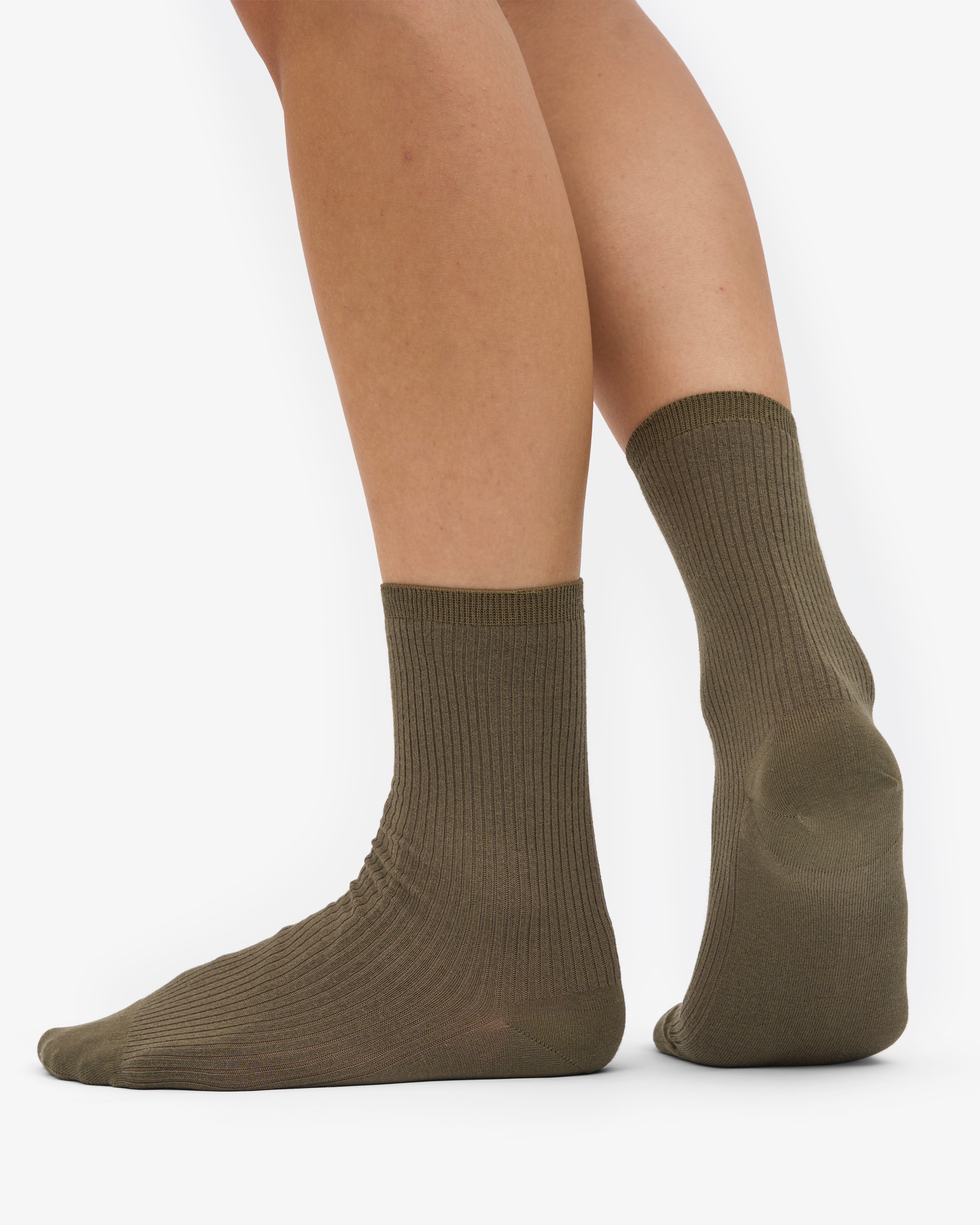Women Classic Organic Sock - Dusty Olive